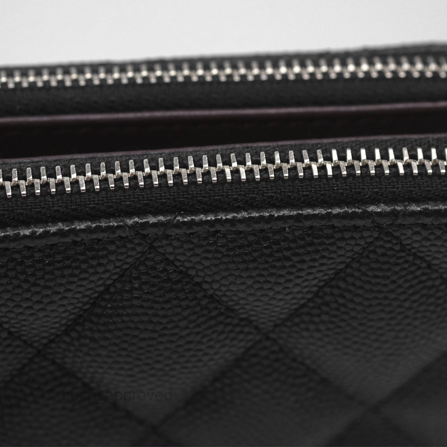Chanel Clutch with Chain Black Caviar Silver Hardware