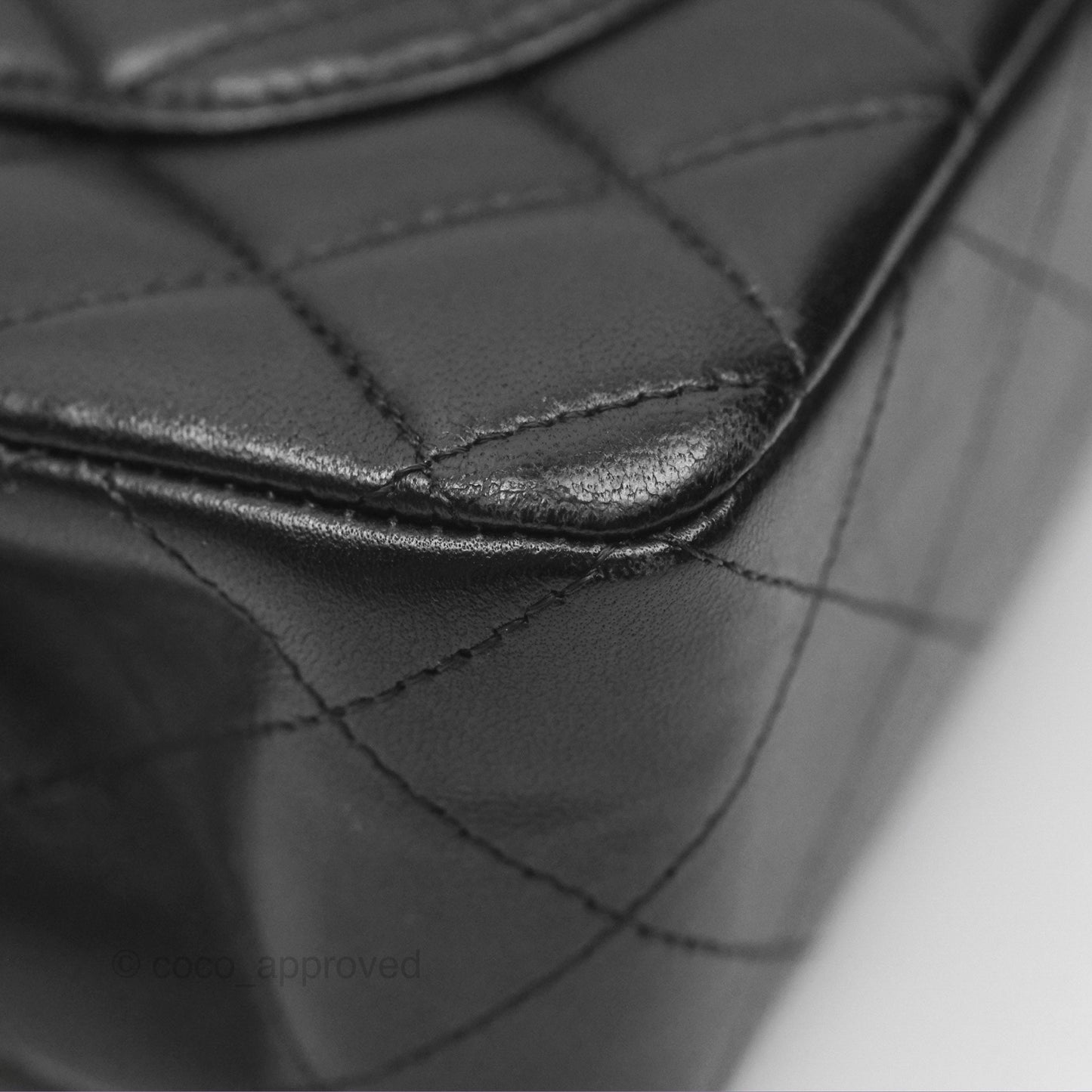 Chanel Small Classic Quilted Flap Black Lambskin Gold Hardware