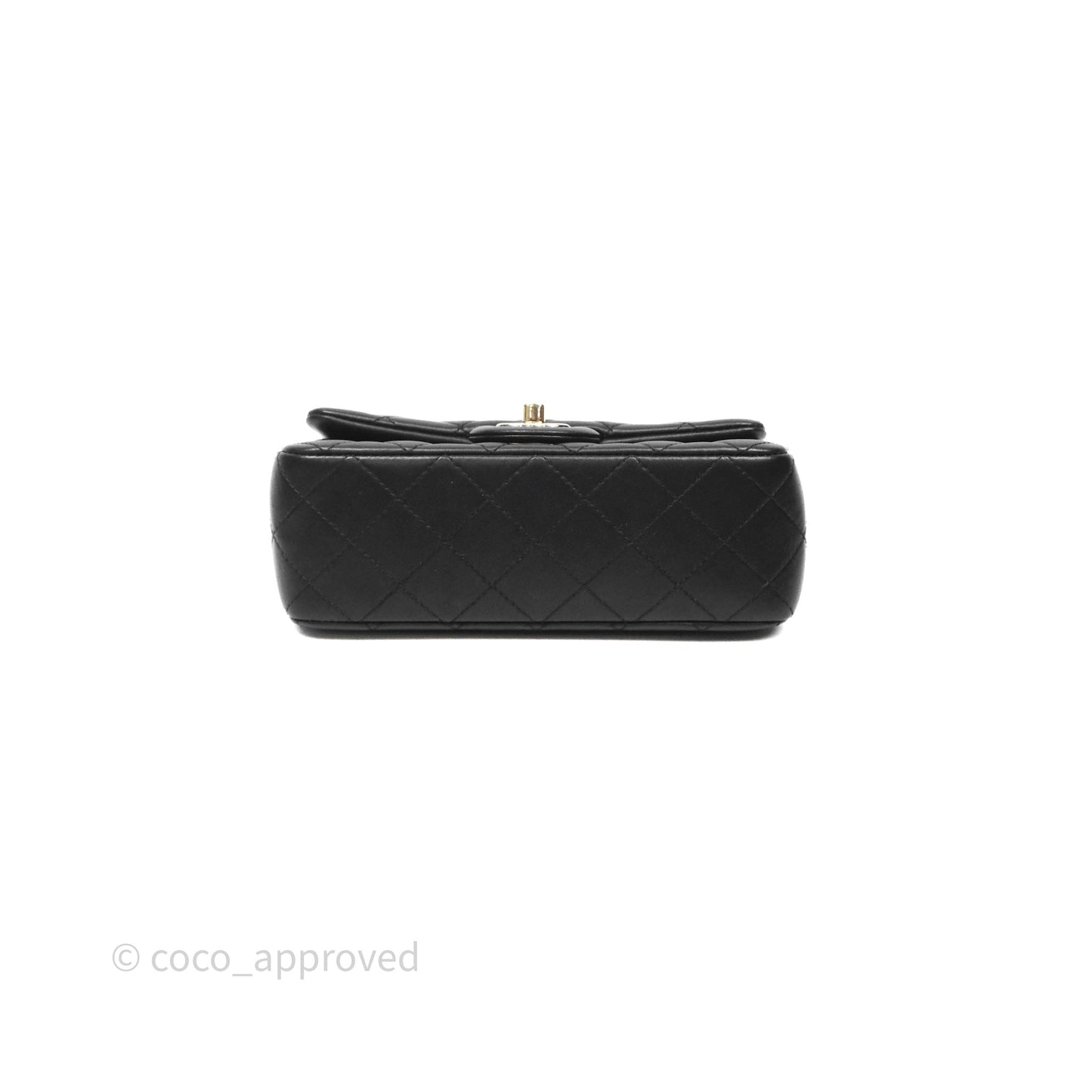 Chanel Ball Crush Mini Rectangular Black Lambskin Gold Hardware