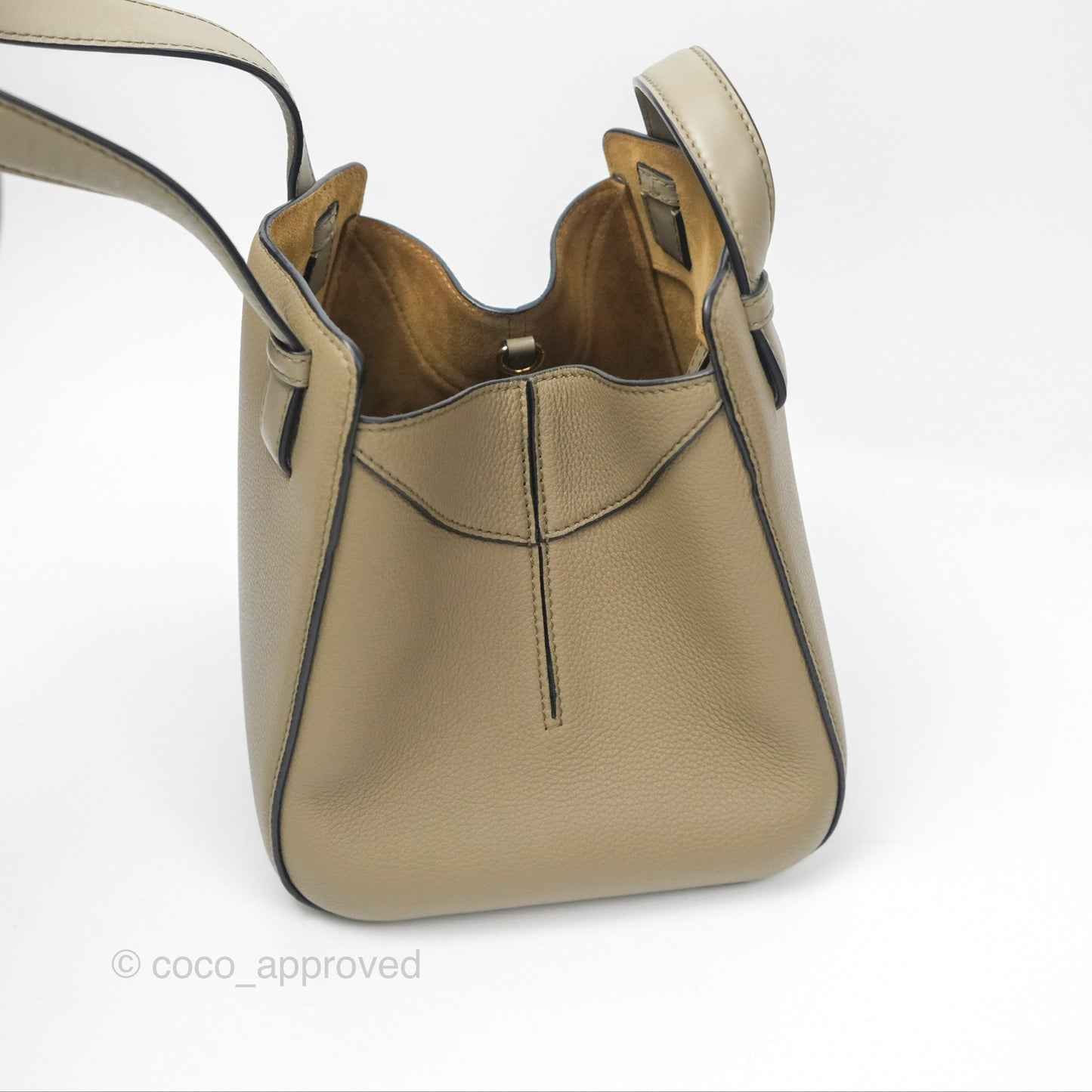 Loewe Hammock Nugget Bag Neutral Grained Leather