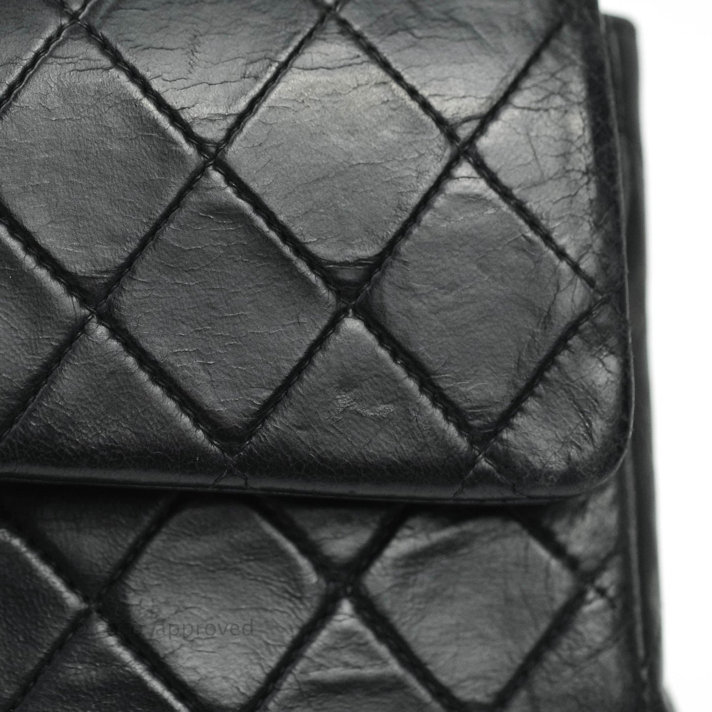 Chanel Classic Vintage Small S/M Flap Black Lambskin 24K Gold Hardware