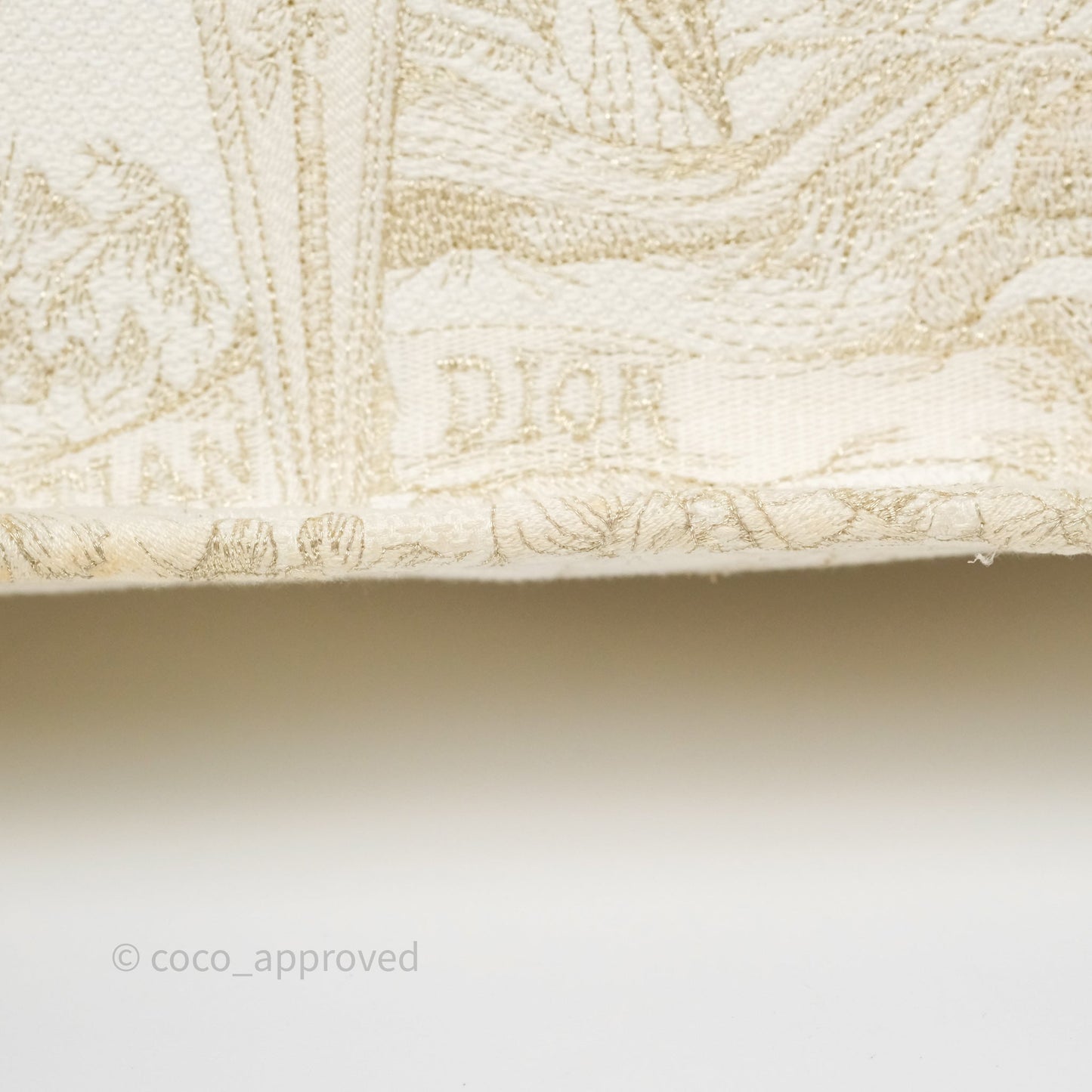 Dior Medium Book Tote Dior Rêve d'Infini Embroidery with Gold-Tone Metallic Thread