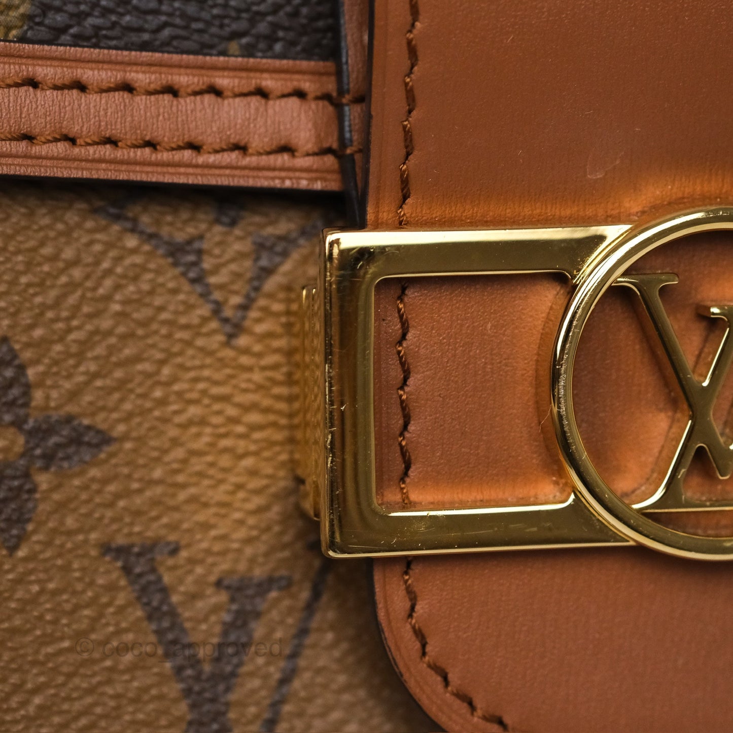 Louis Vuitton Mini Dauphine Monogram Tan Calfskin