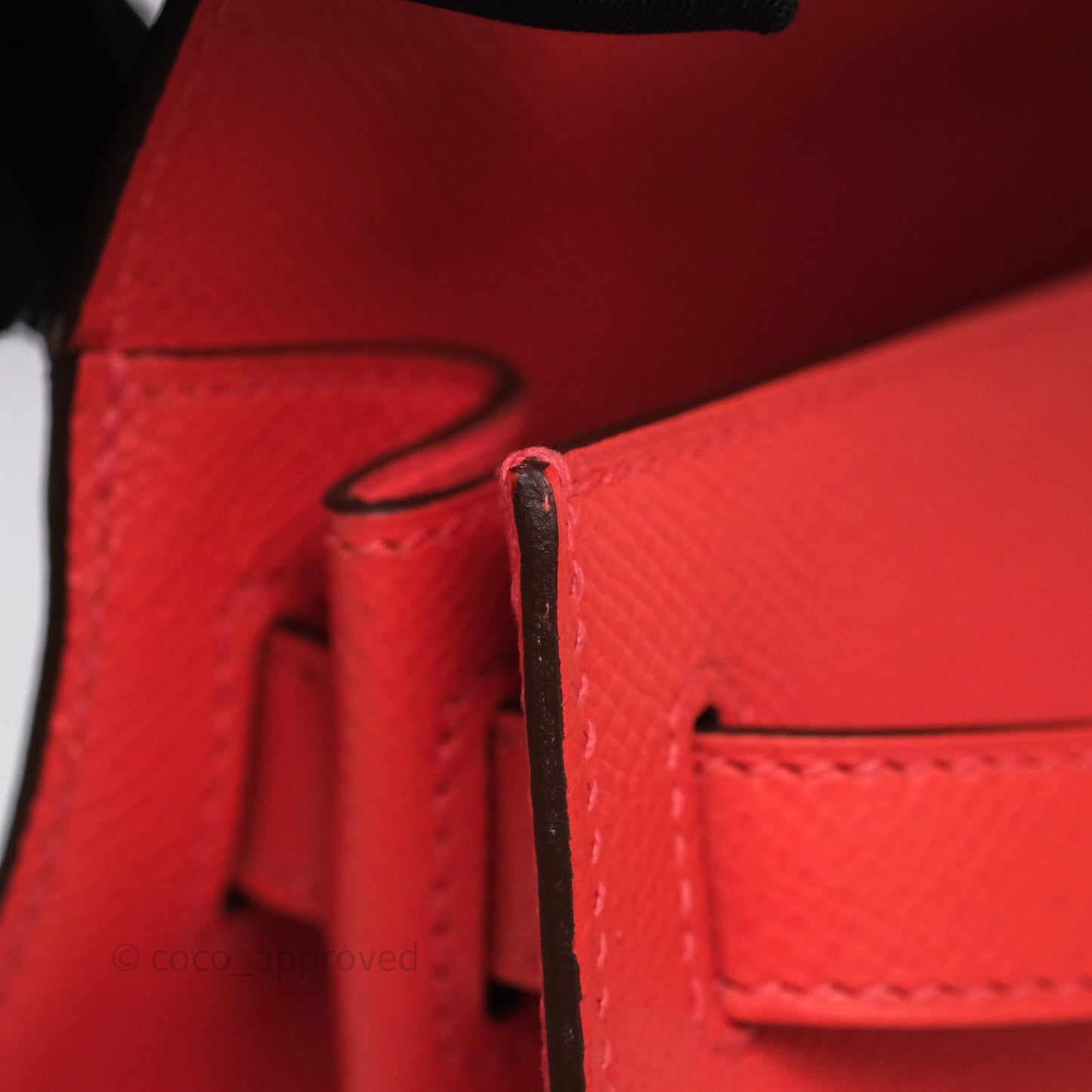 Hermès Sellier Kelly 28 Rose Jaipur Epsom Gold Hardware