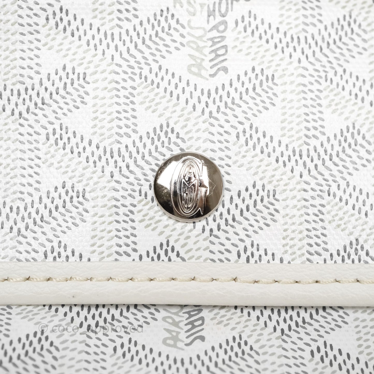 Goyard Bohème Hobo Bag PM White Goyardine Canvas