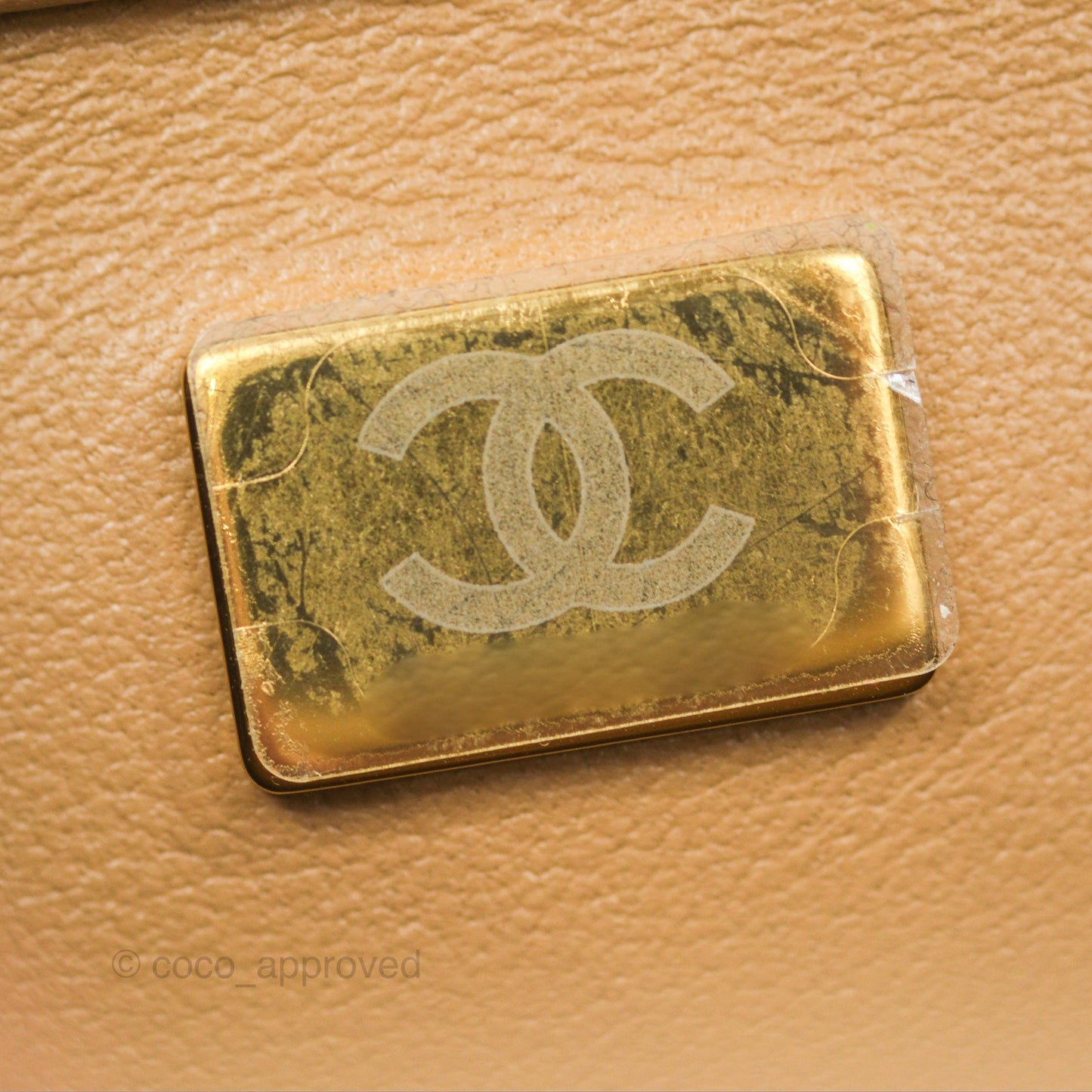 Chanel Mini Flap Bag With Heart CC Charm Dark Beige Lambskin Aged Gold Hardware