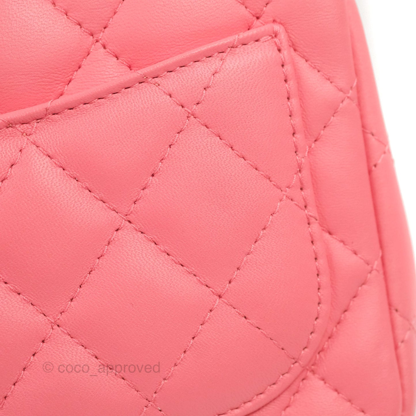 Chanel Mini Square Flap Pink Lambskin Gold Hardware
