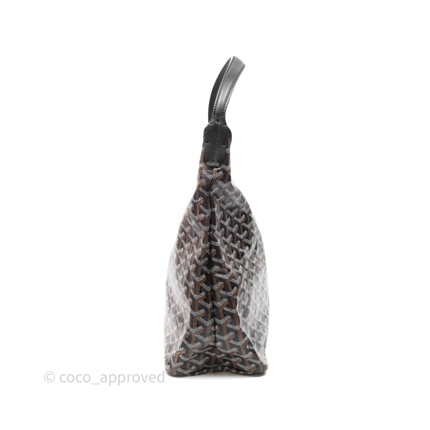 Goyard Bohème Hobo Bag Black Goyardine Canvas