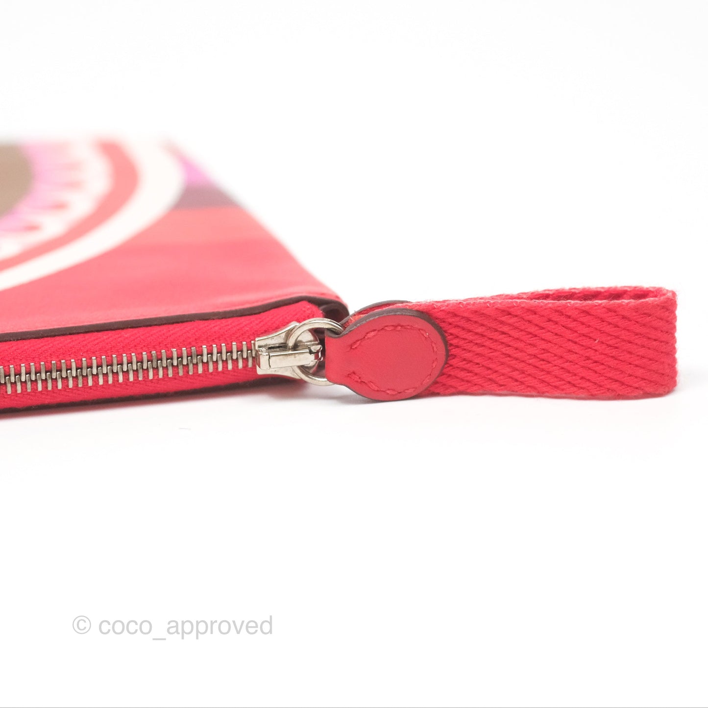 Hermès Carre Pocket Long Pouch Swift Rouge De Cœur / Alezan / Rouge De Cœur