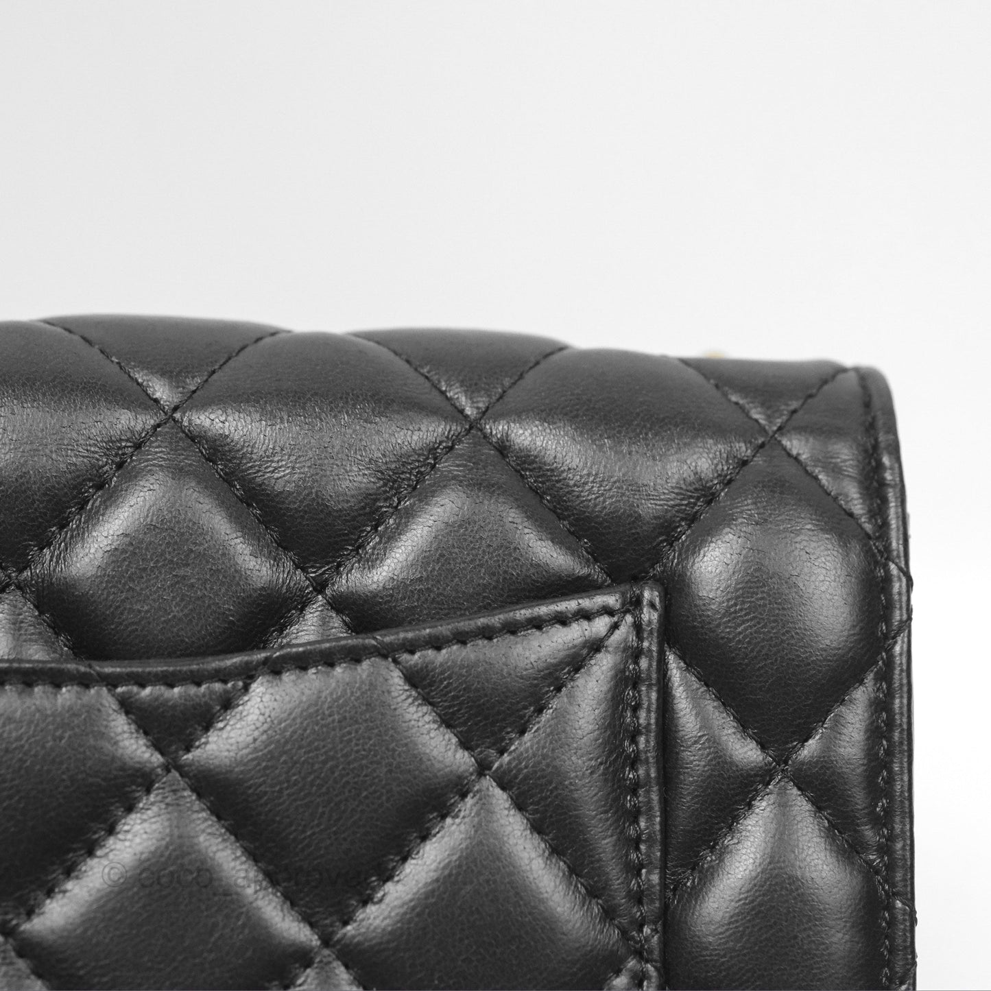 Chanel All Slide Wallet on Chain WOC Adjustable Chain Quilted Black Lambskin 22K