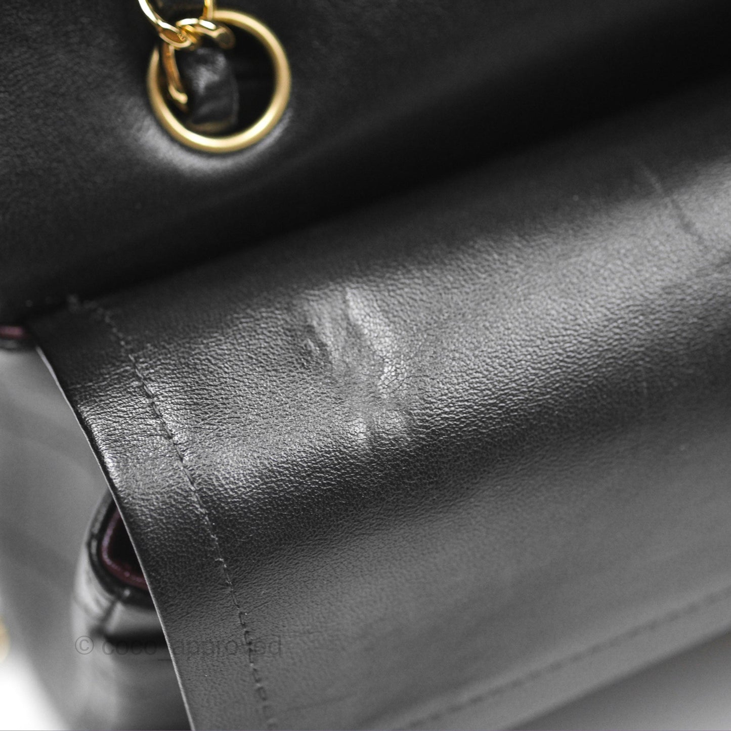 Chanel Small Classic Flap Quilted Black Lambskin Gold Hardware