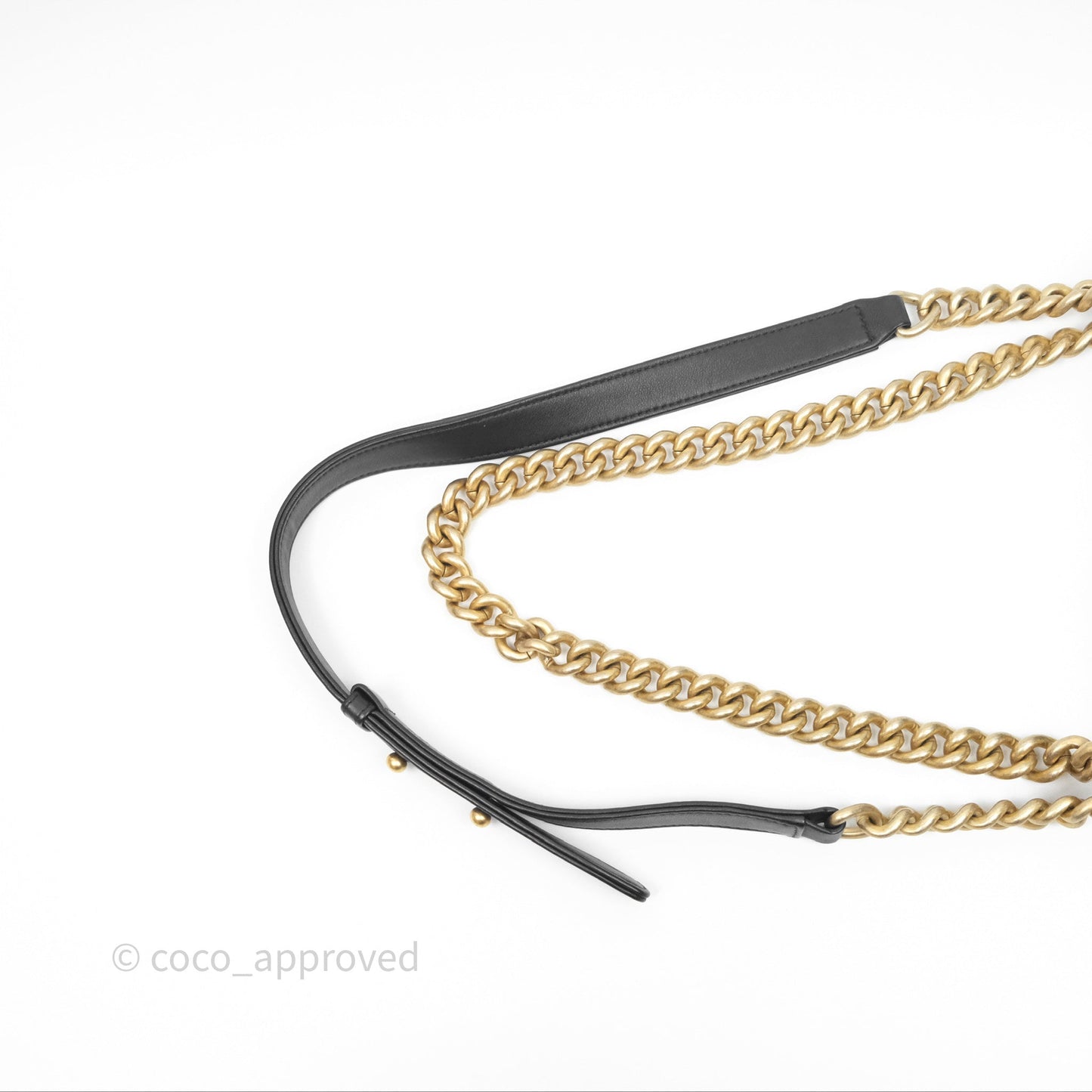 Chanel Small Boy Black Calfskin Aged Gold Hardware