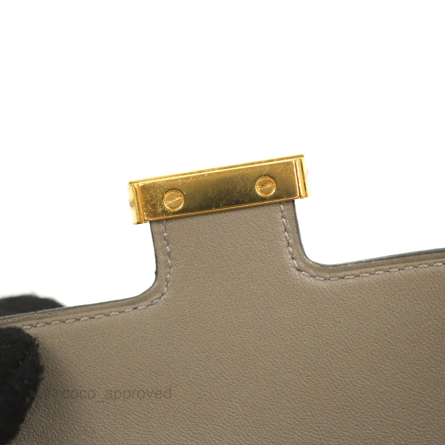 Hermès Constance Slim Wallet Gris Meyer 0L Epsom Gold Hardware