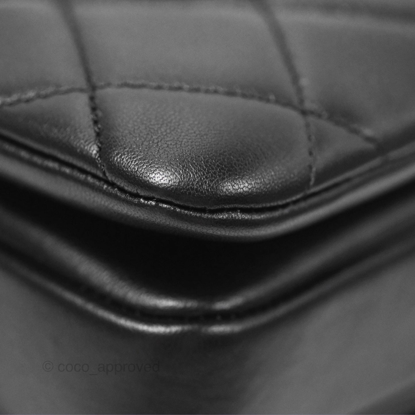 Chanel Small Trendy CC So Black Lambskin