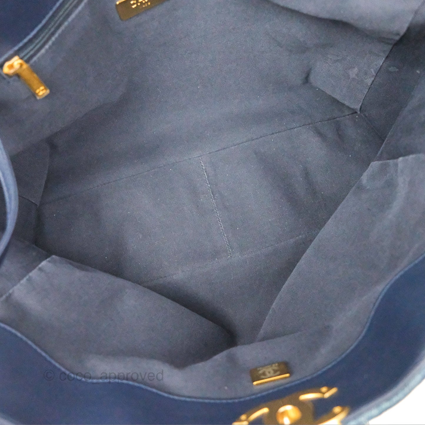 Chanel 19 Tote Quilted Denim Mixed Hardware 23C
