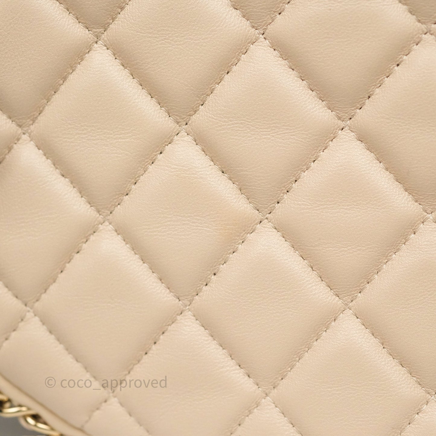 Chanel Small Hobo Bag Light Beige Lambskin Gold Hardware 23P