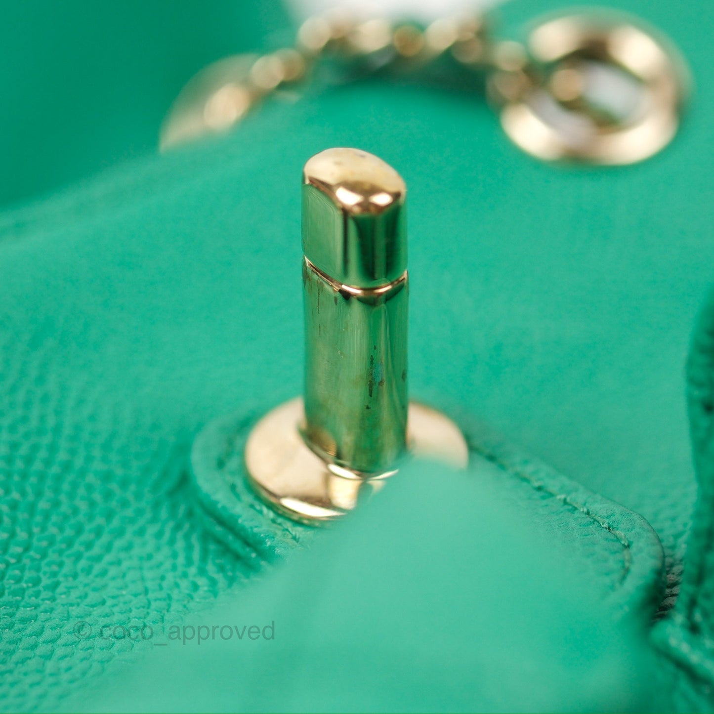 Chanel Duma Backpack Small Green Caviar Gold Hardware 23P