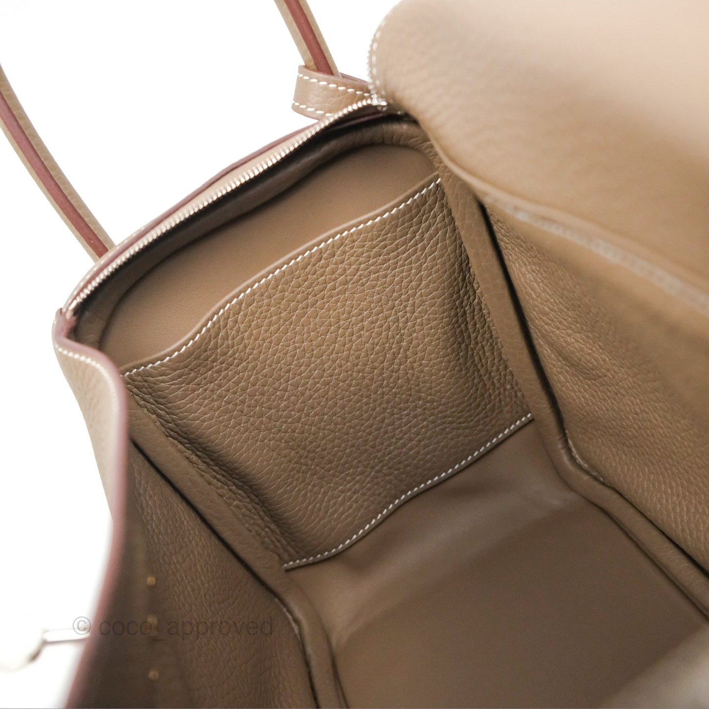 Hermès Lindy 26 Etoupe 18 Clemence Palladium Hardware