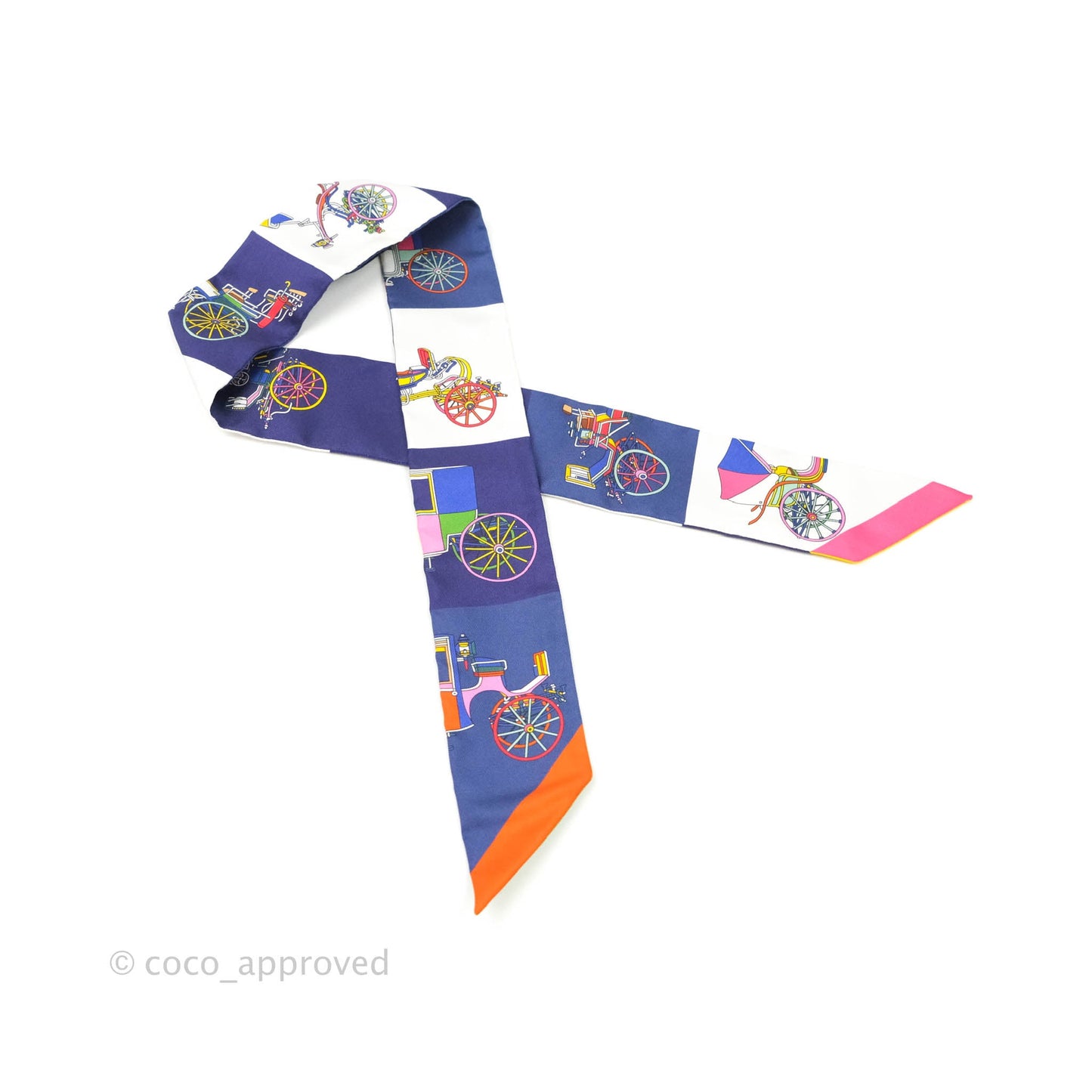 Hermès Silk Twilly in Multi-colour