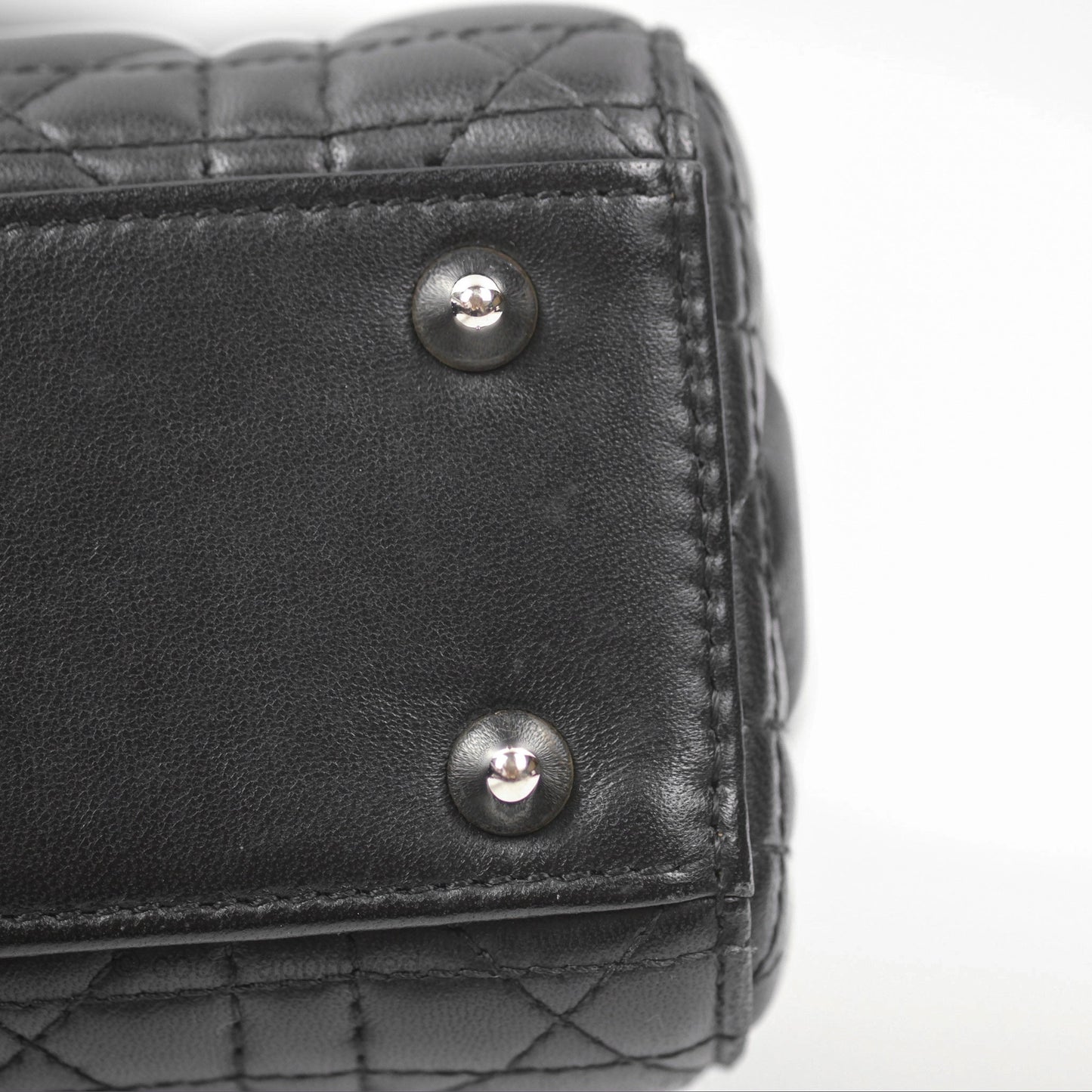 Christian Dior My ABCDior Lady Dior Bag Cannage Lambskin Black Gold Hardware