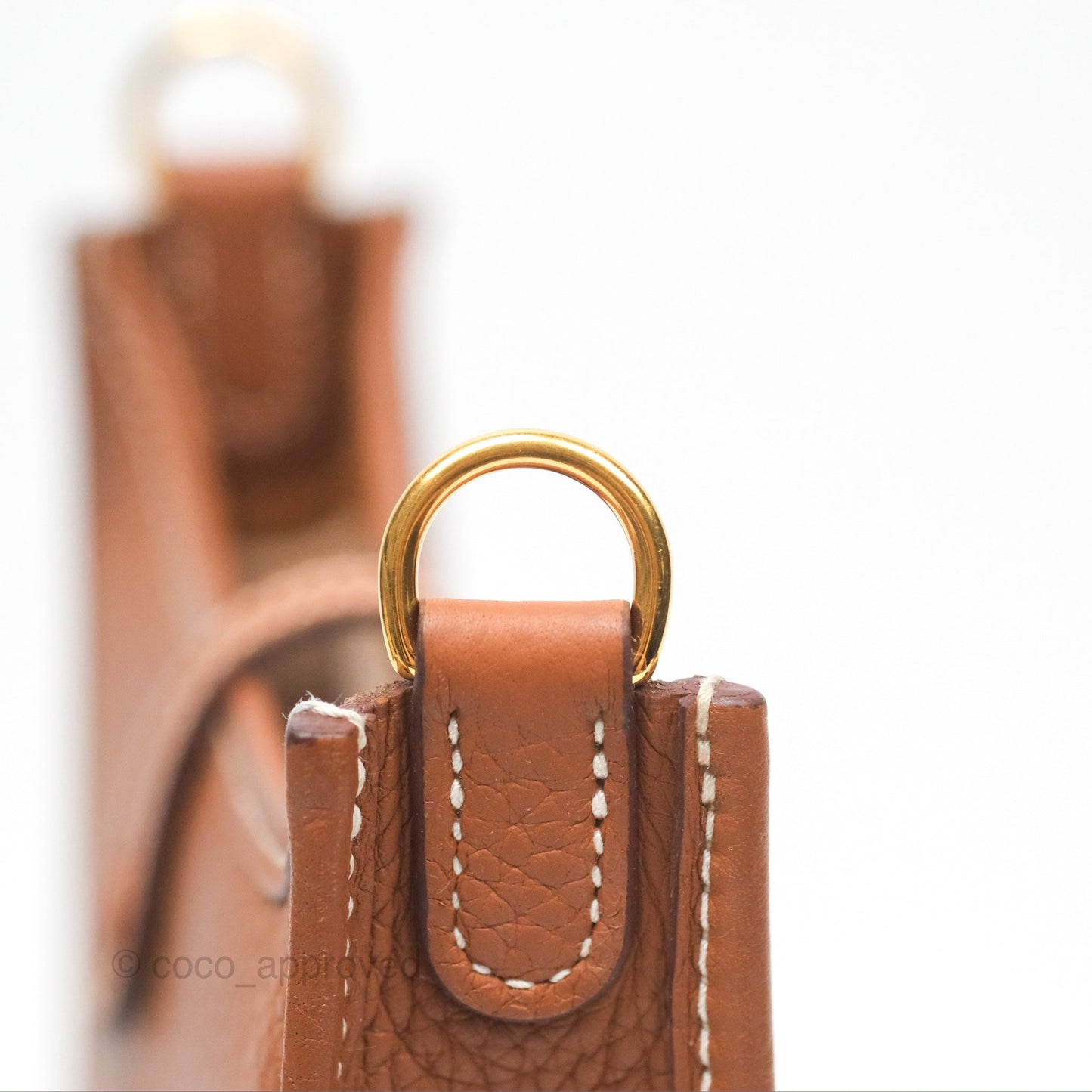 Hermès Mini Evelyne 16 Gold Clemence Gold Hardware