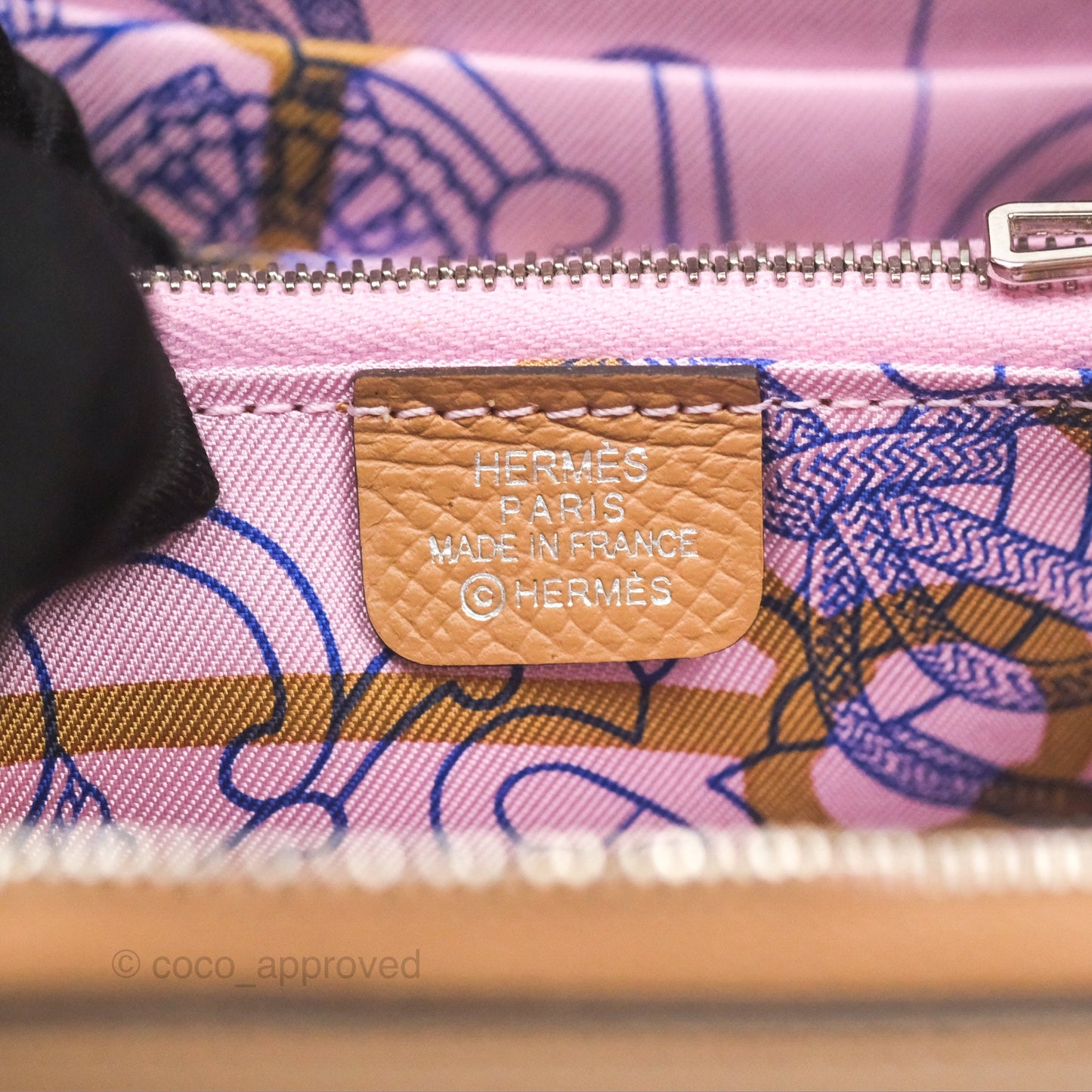 Hermès Silk In Compact Wallet Chai Epsom