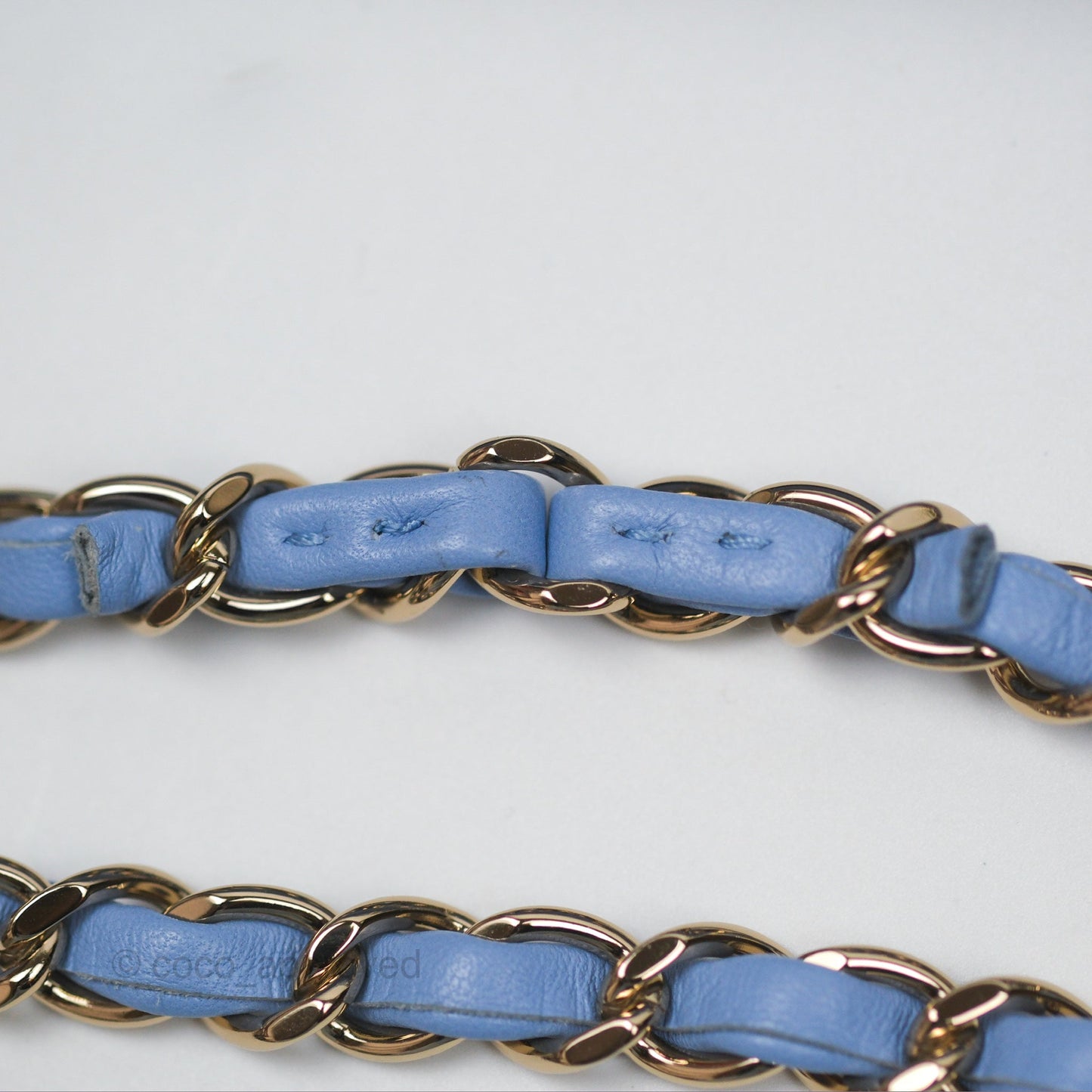 Chanel Small Classic Quilted Flap Sky Blue Lambskin Gold Hardware