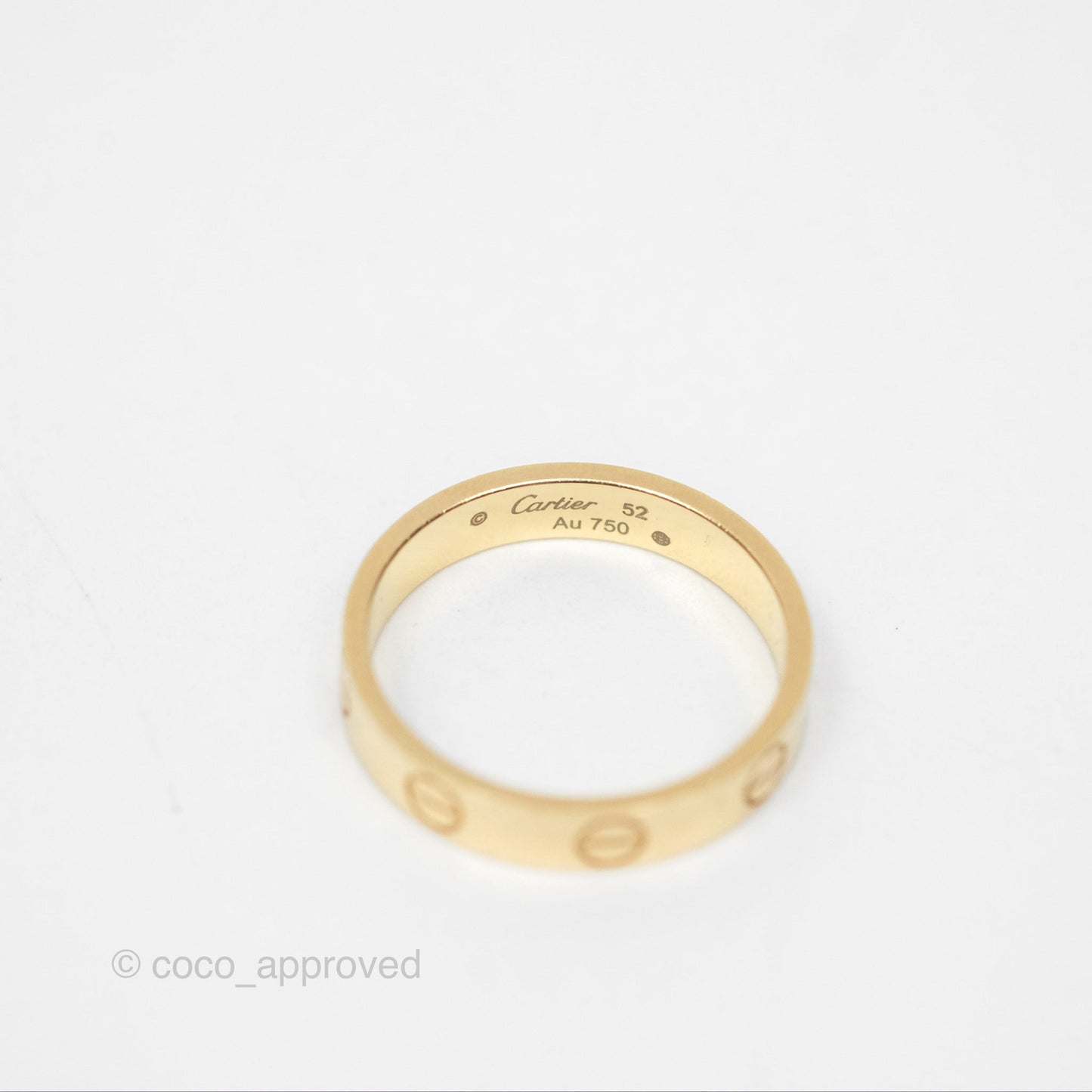 Cartier Love Band Ring Yellow Gold