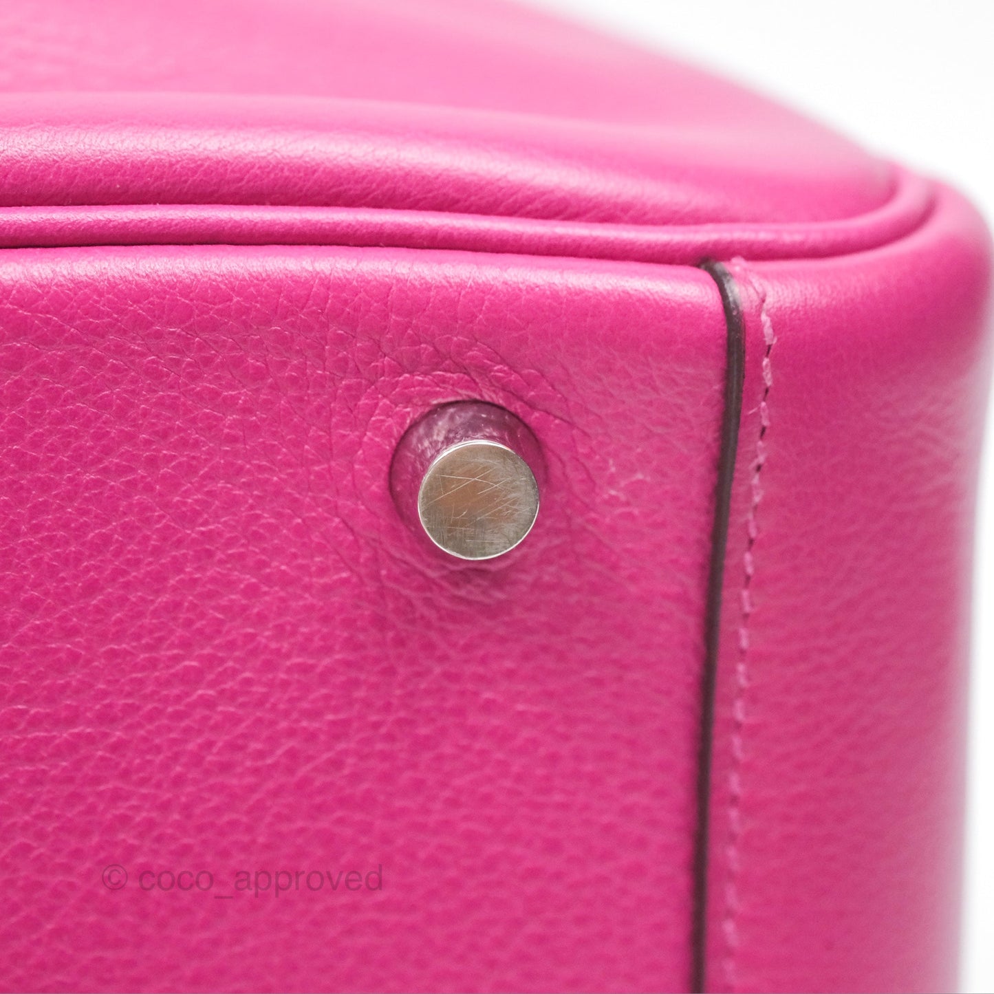 Hermès Lindy 26 Rose Pourpre Evercolor Palladium Hardware