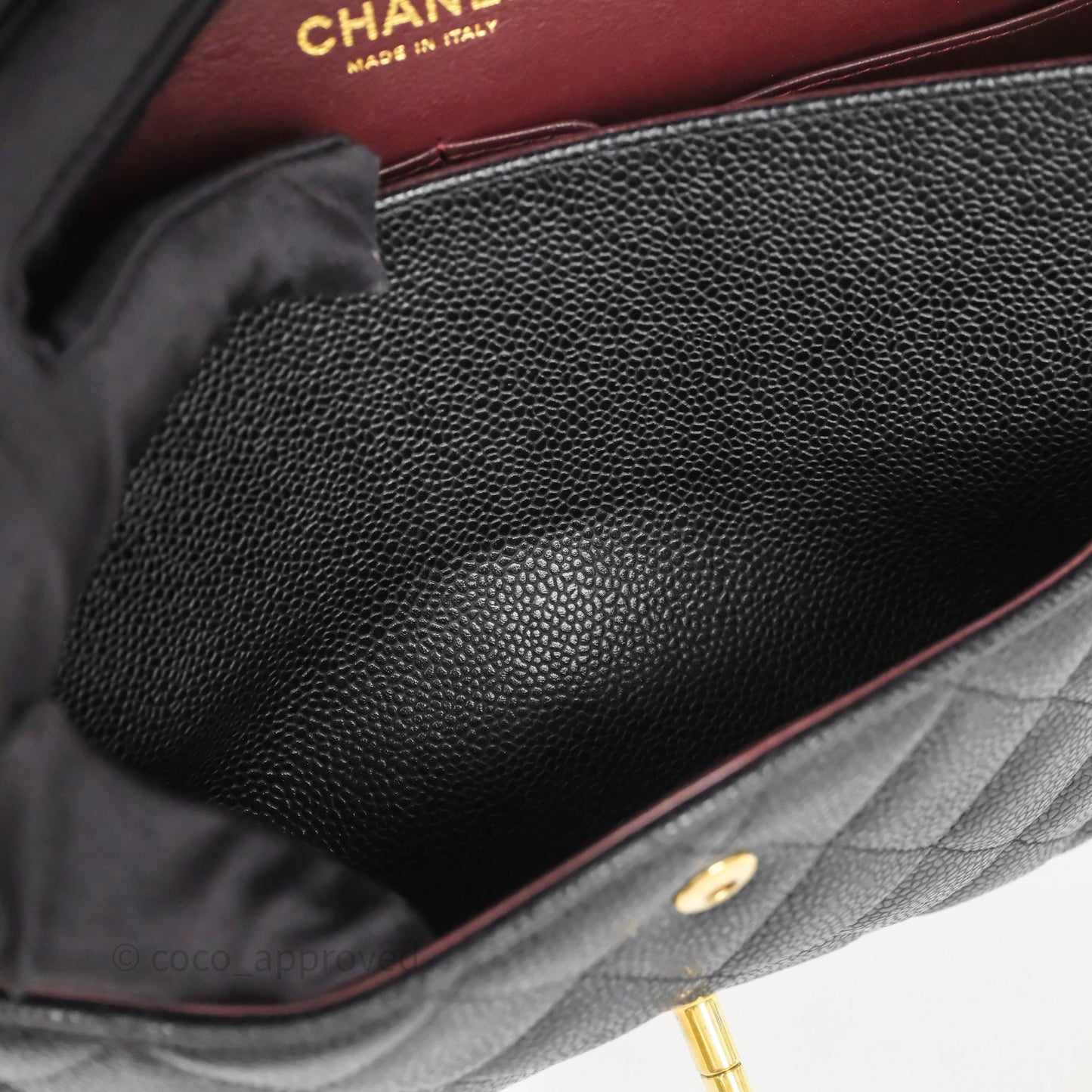 Chanel Jumbo Double Flap Black Caviar Gold Hardware⁣⁣