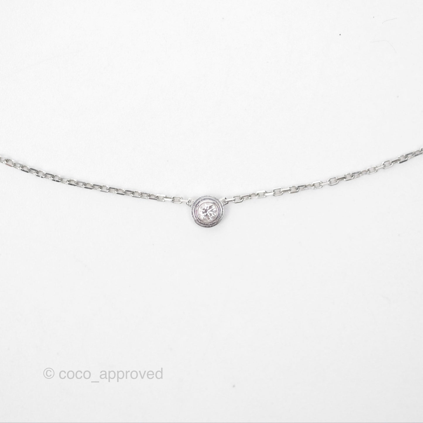 Cartier d'Amour Necklace XS Diamond 18K White Gold