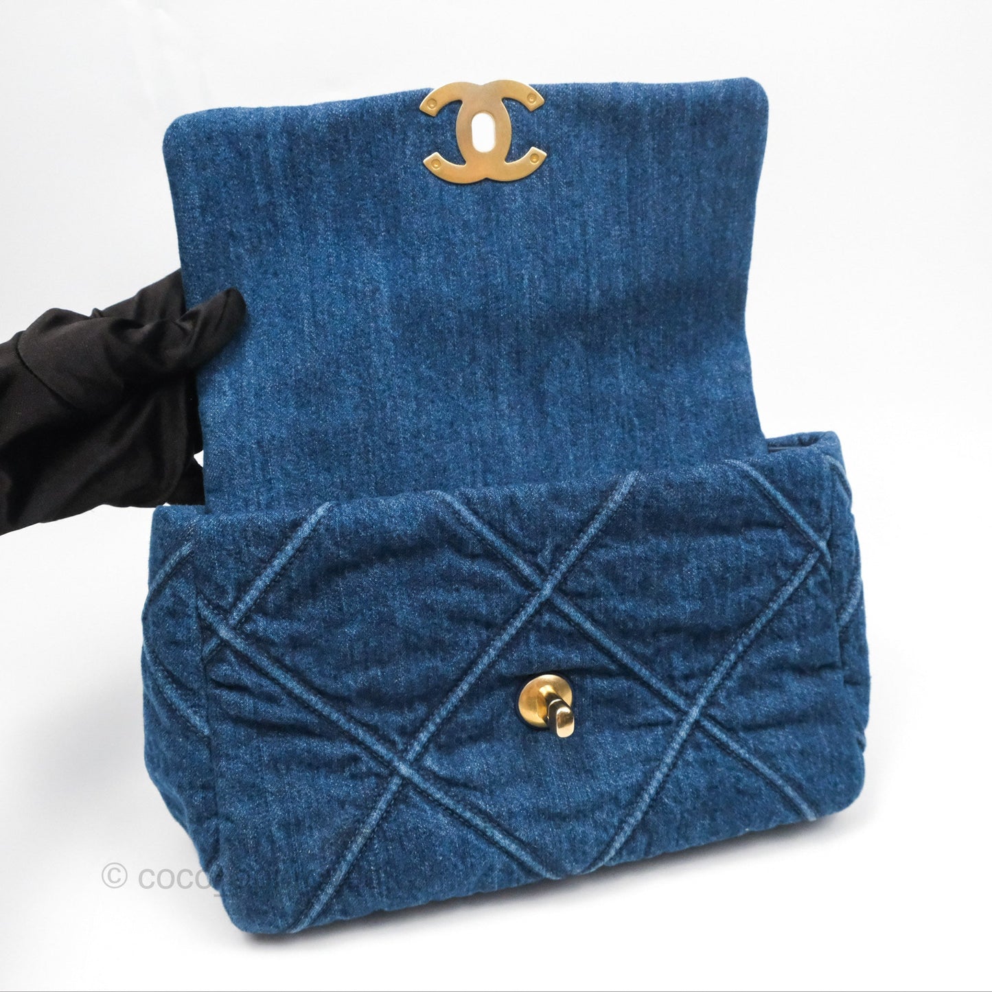 Chanel 19 Small Denim Mixed Hardware