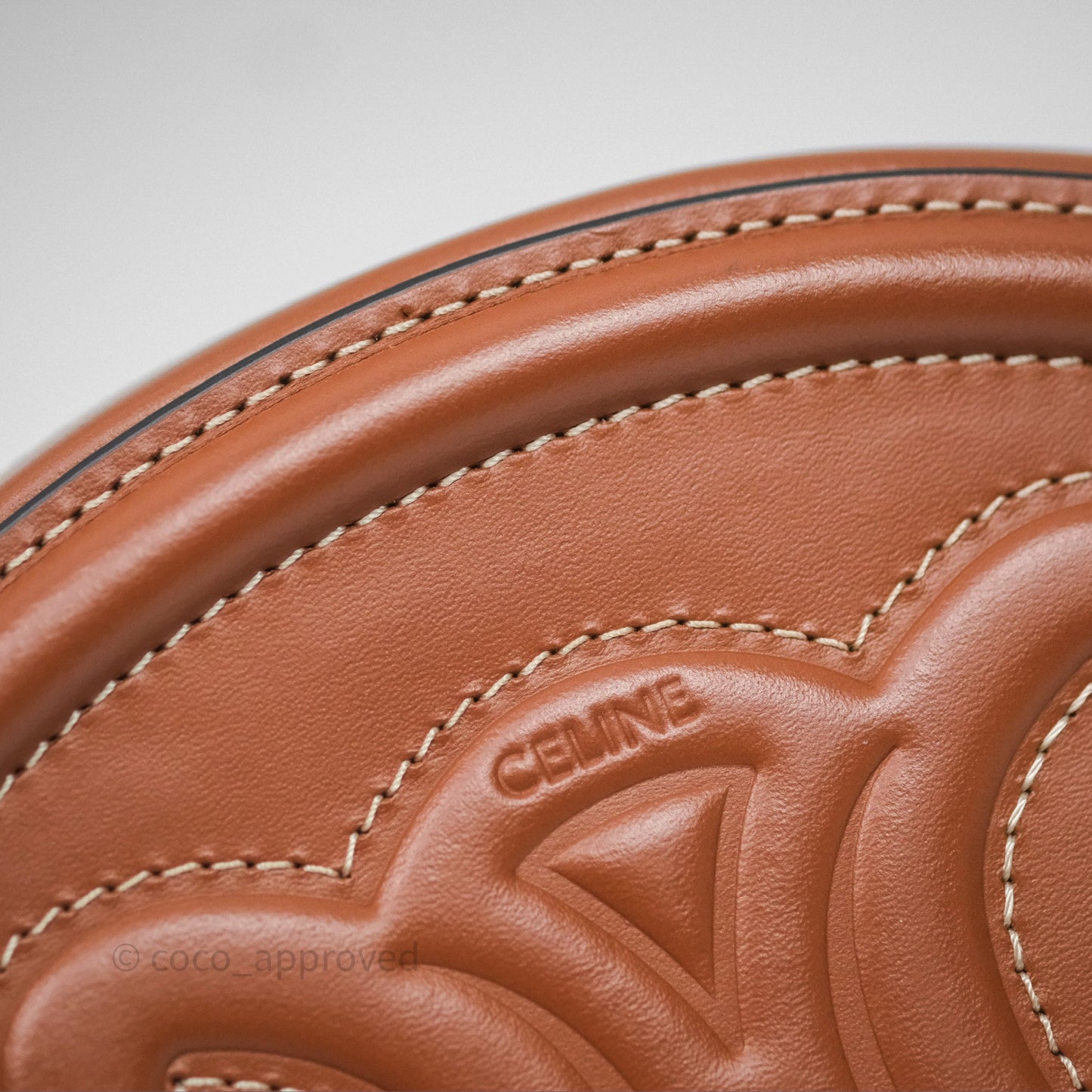 Celine Mini Oval Bag Cuir Triomphe Tan Calfskin