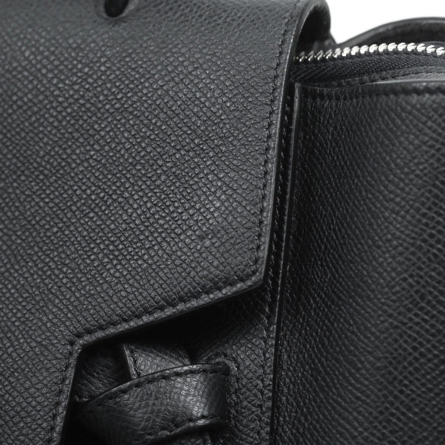 Celine Mini Belt Bag Dark Navy Grained Calfskin Silver Hardware