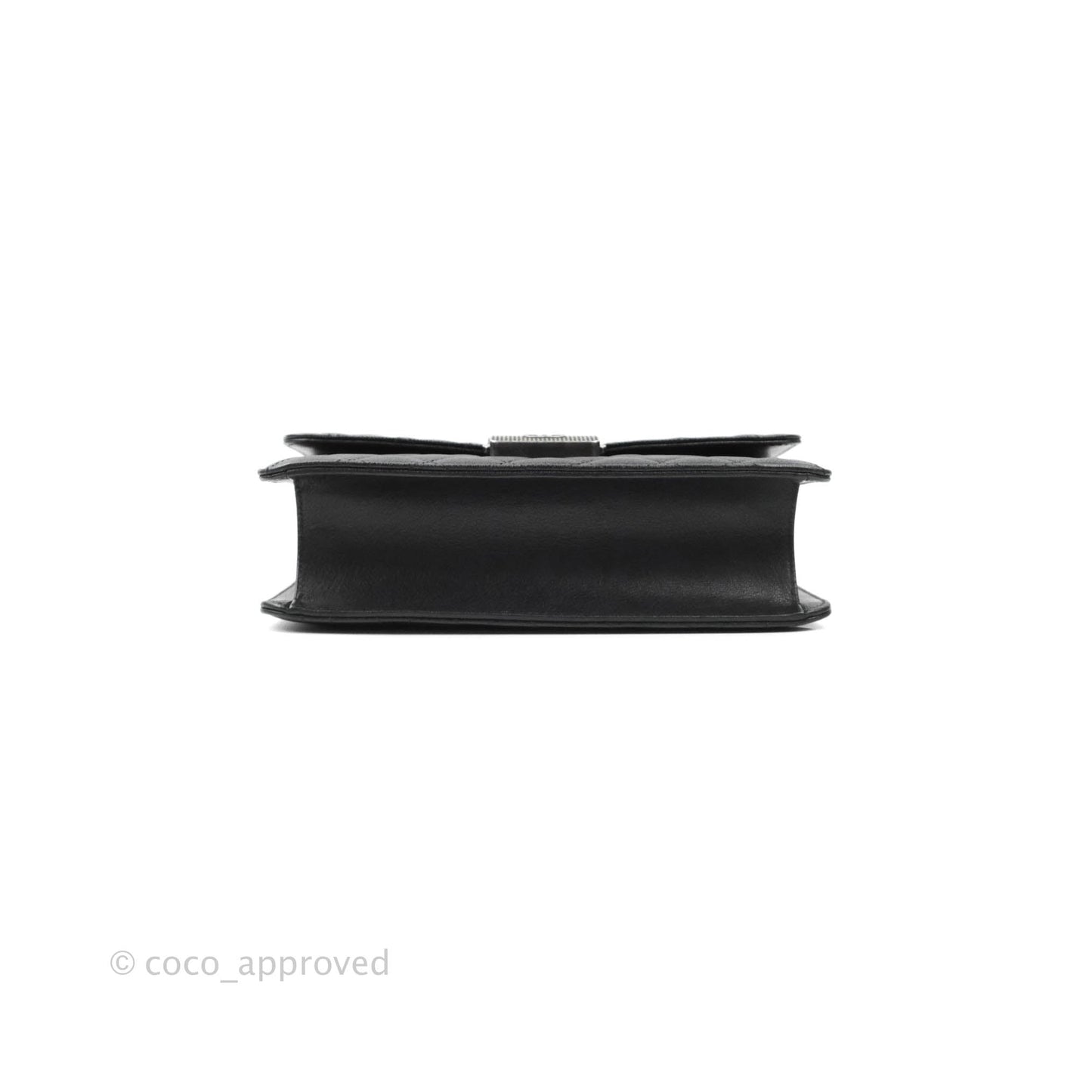 Chanel Small CC University Flap Bag Black Calfskin Ruthenium Hardware