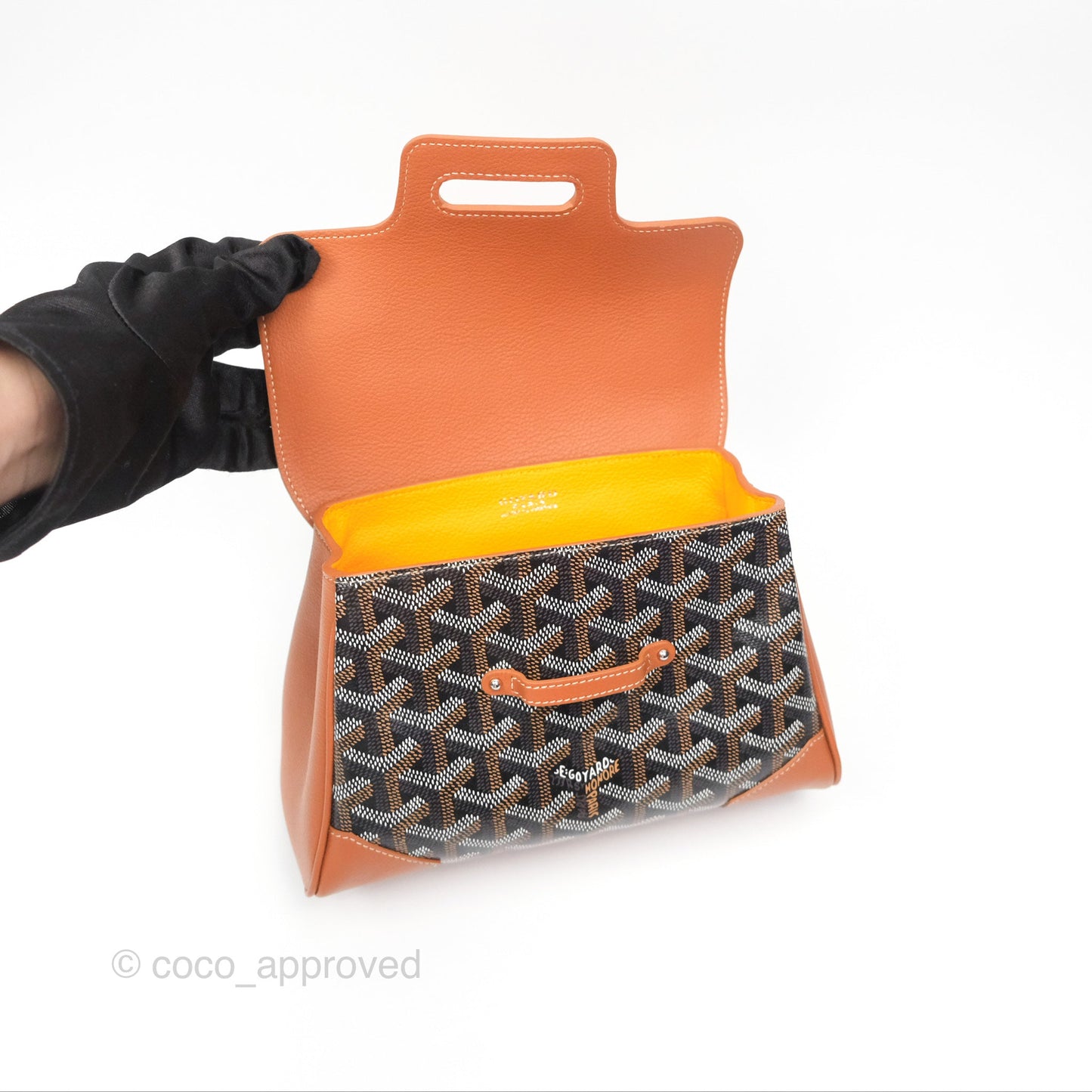 Goyard Saïgon Mini Bag Tan Goyardine Canvas/Chevroches Calfskin