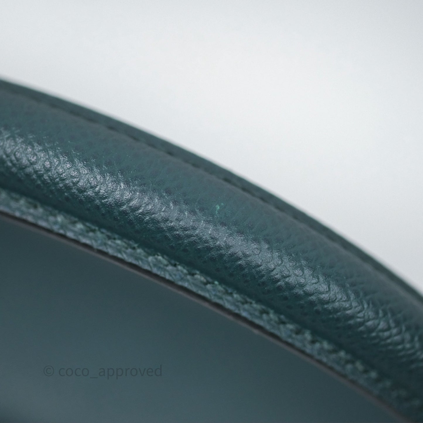 Hermès Kelly 28 Sellier Vert Cypres 6O Epsom Gold Hardware