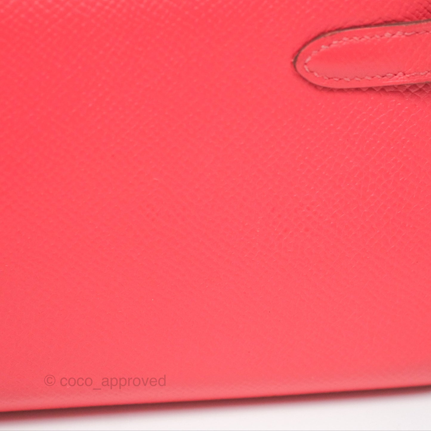 Hermès Kelly Wallet Pink Epsom Palladium Hardware