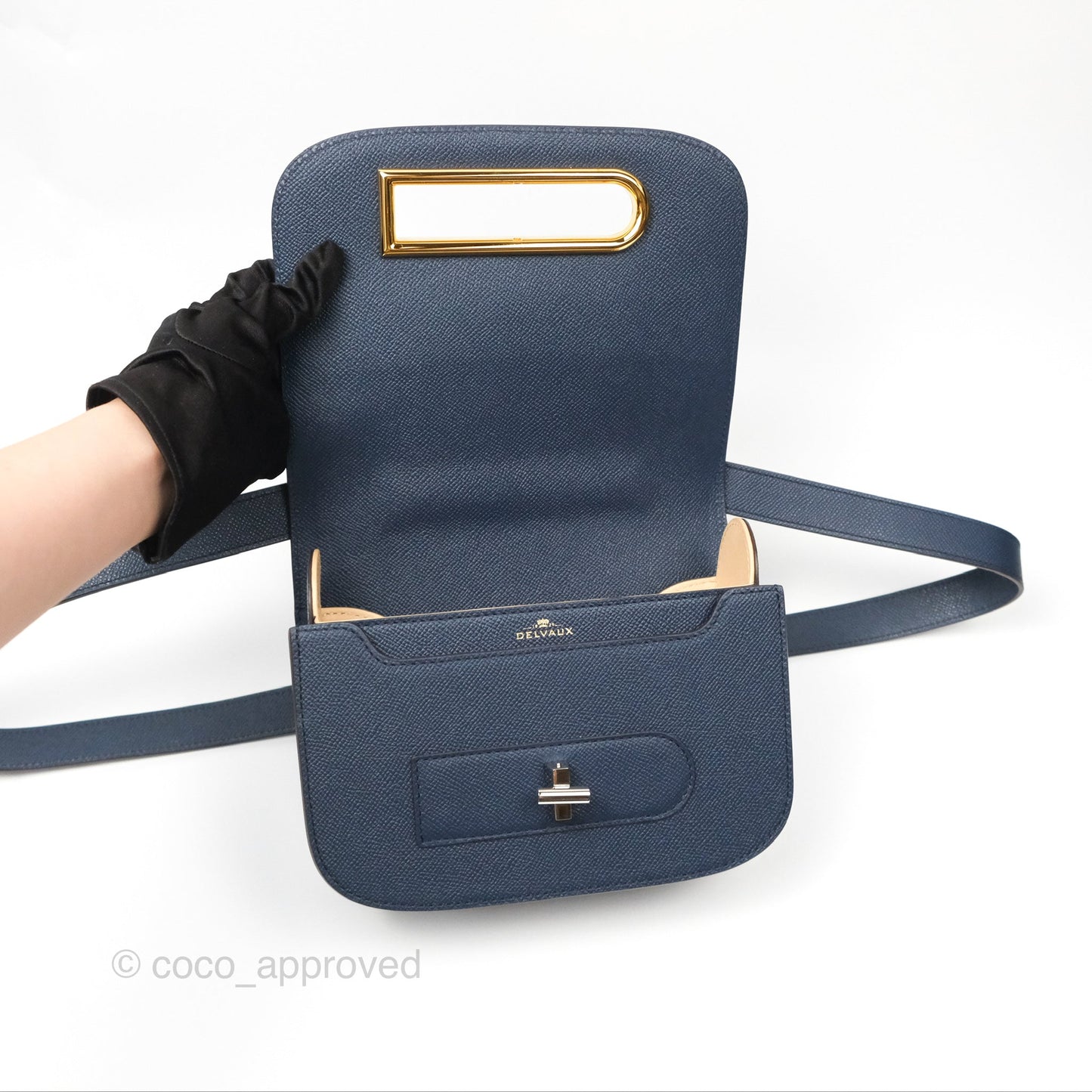 Delvaux Lingot Bag Night Sky Alpina Calfskin
