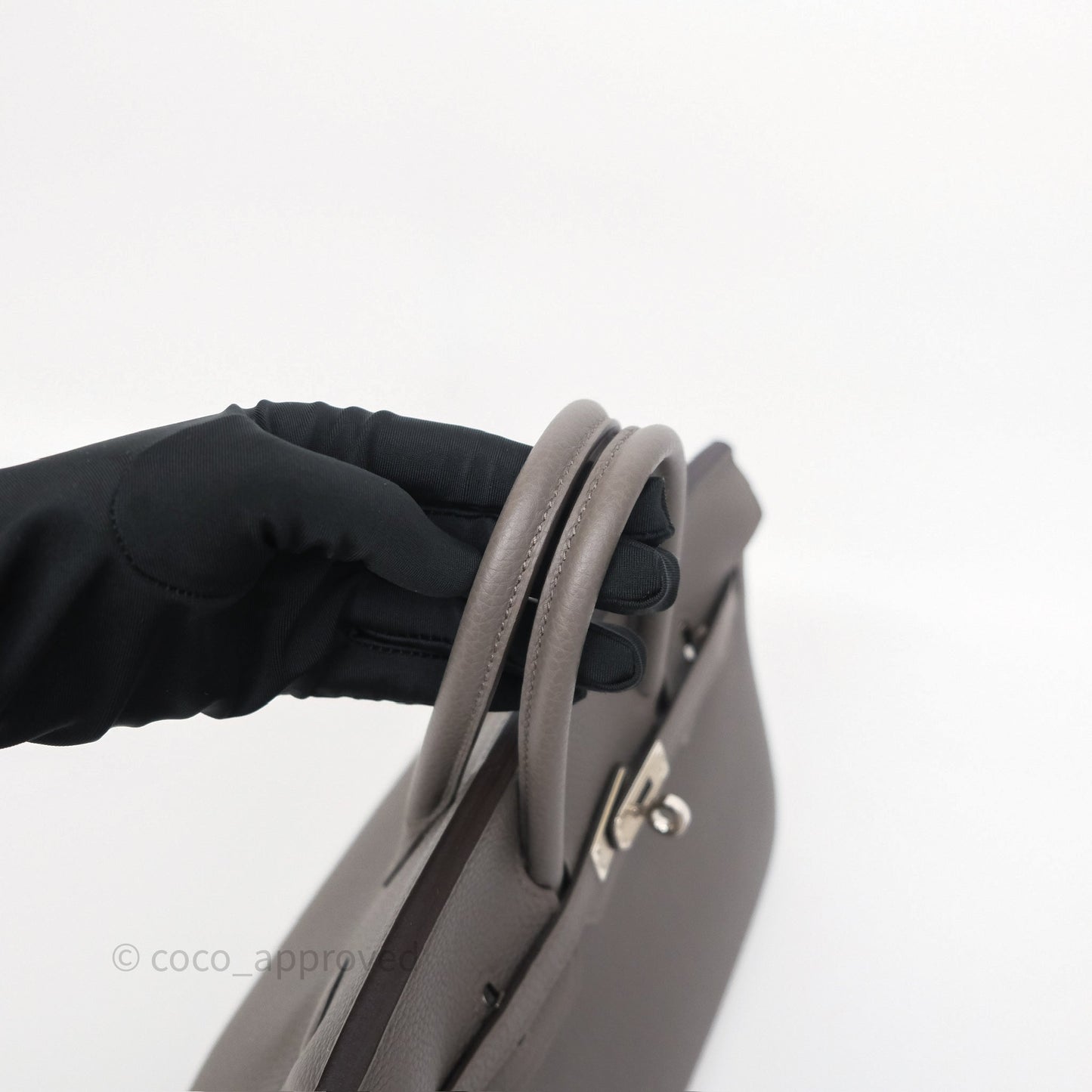 Hermès Birkin 25 Retourne Gris Etain 8F Togo Palladium Hardware