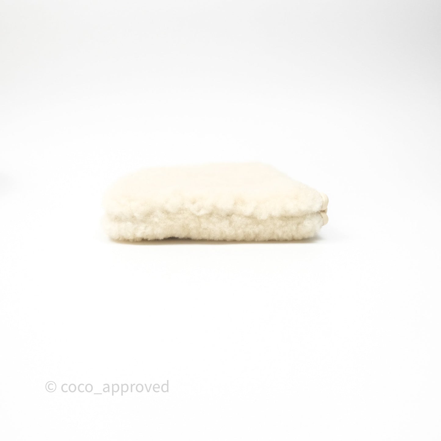 Chanel Small 22 Bag Ecru Shearling Aged Gold Hardware