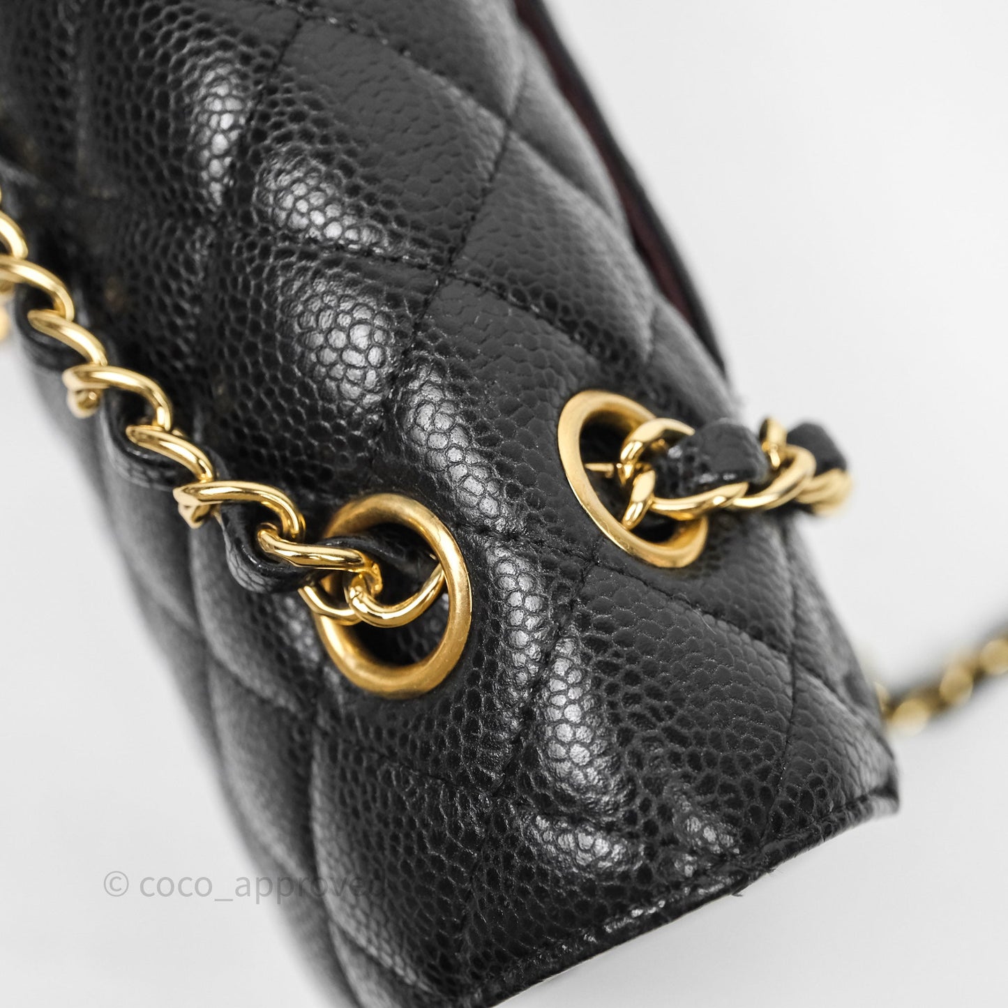 Chanel Classic M/L Medium Flap Quilted Black Caviar Gold Hardware