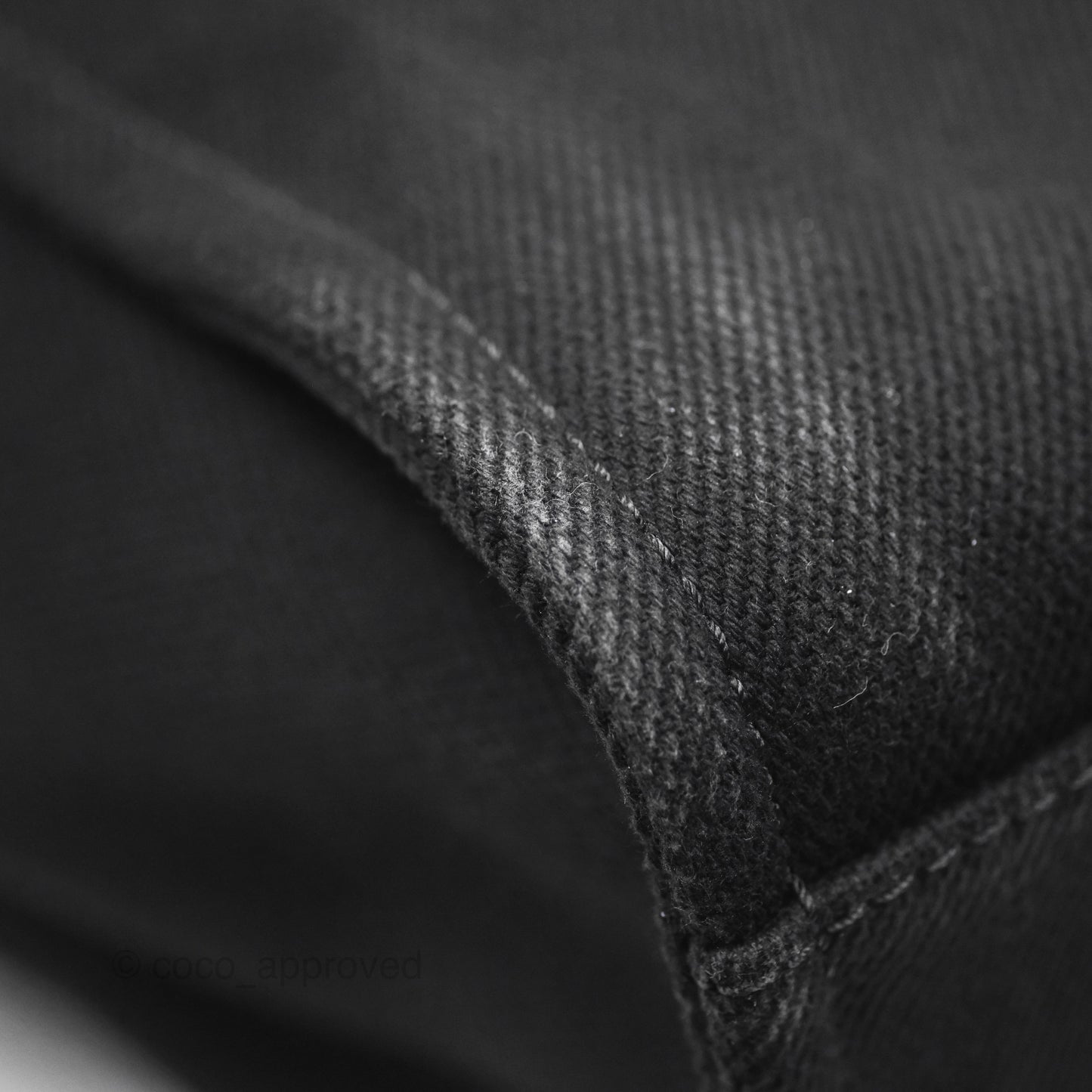 Chanel Medium Deauville Black Canvas Imitation Pearl