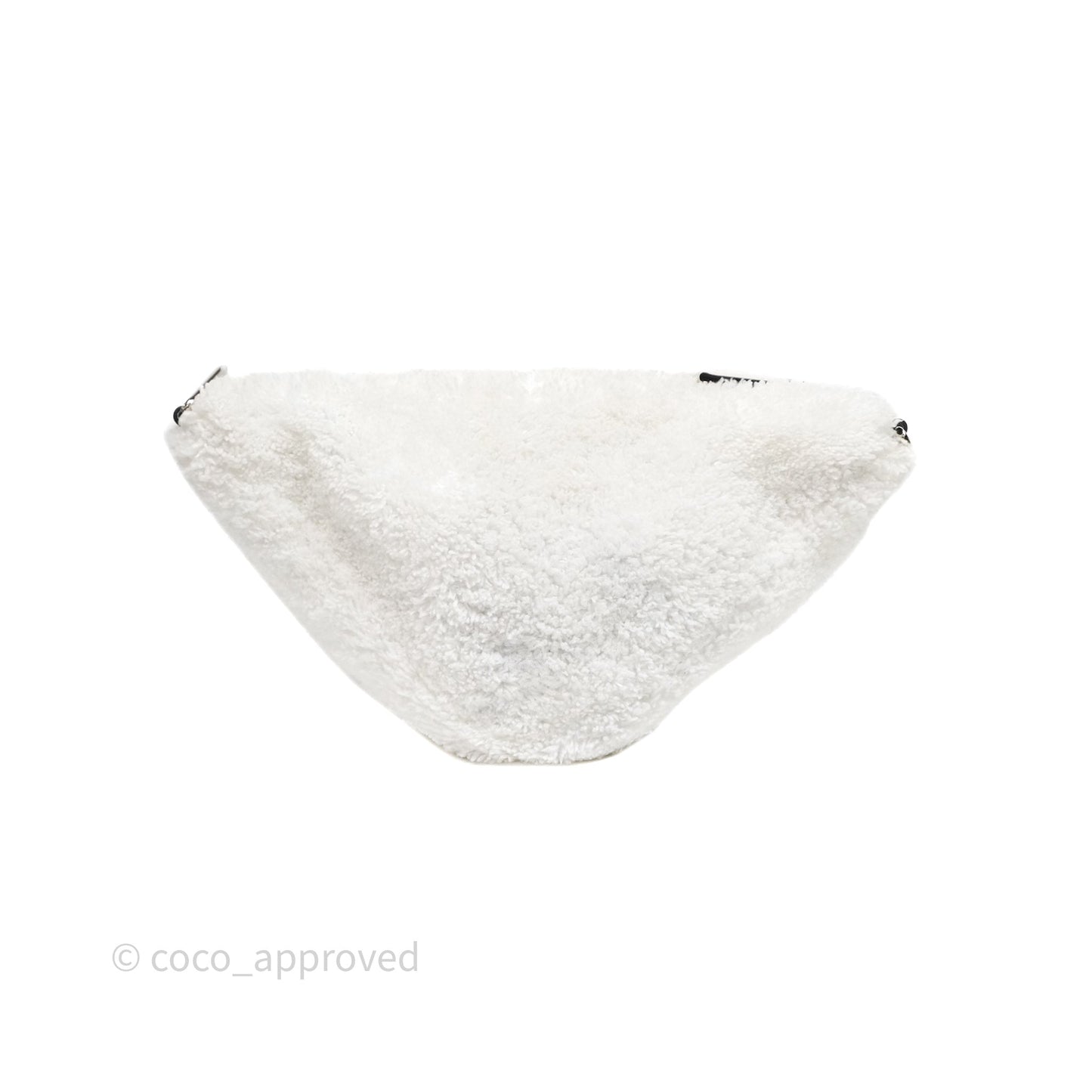 Prada Spugna Triangle White Bag