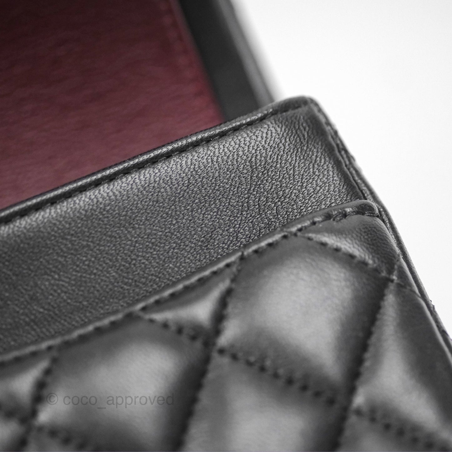 Chanel Small Classic Flap Quilted Black Lambskin Gold Hardware