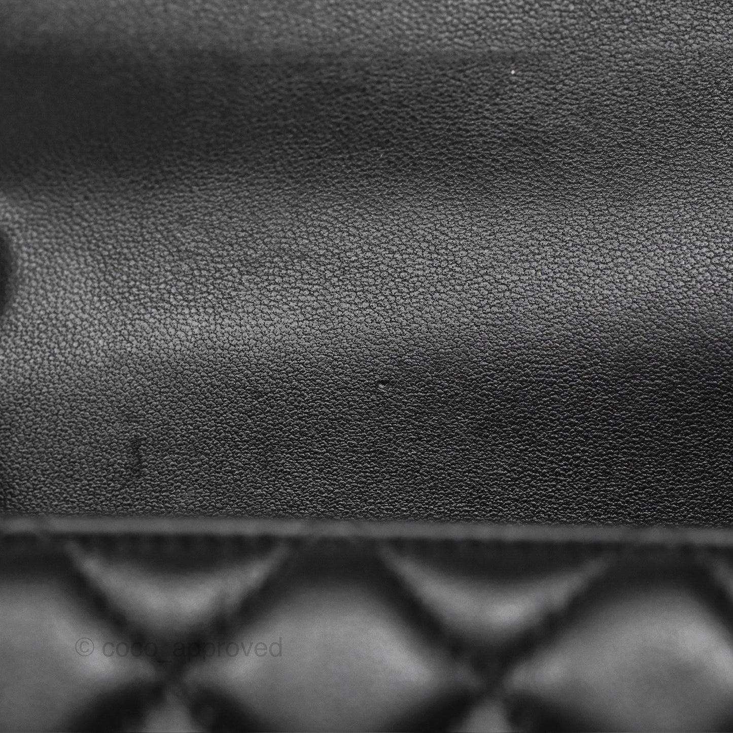 Chanel Quilted Mini Rectangular Flap Black Lambskin Silver Hardware