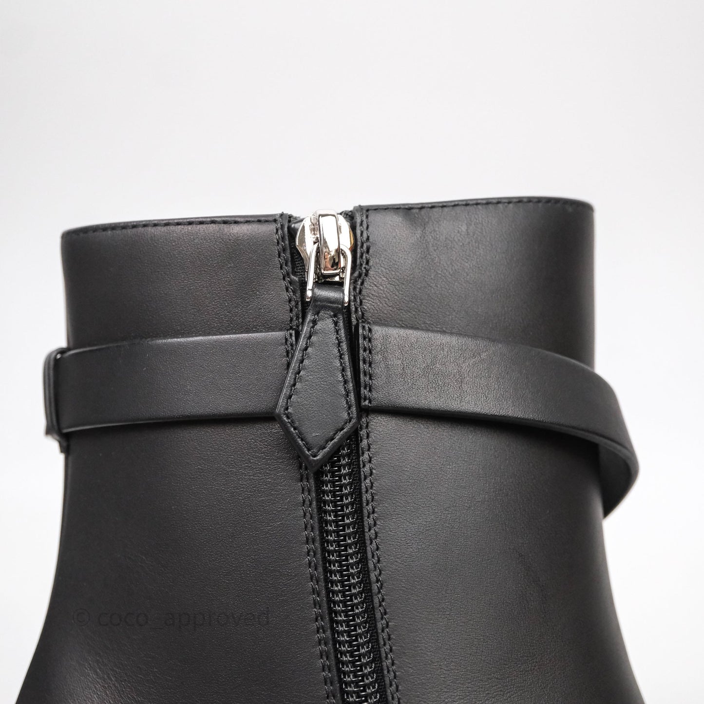 Hermes Saint Germain Ankle Boot Noir Size 39