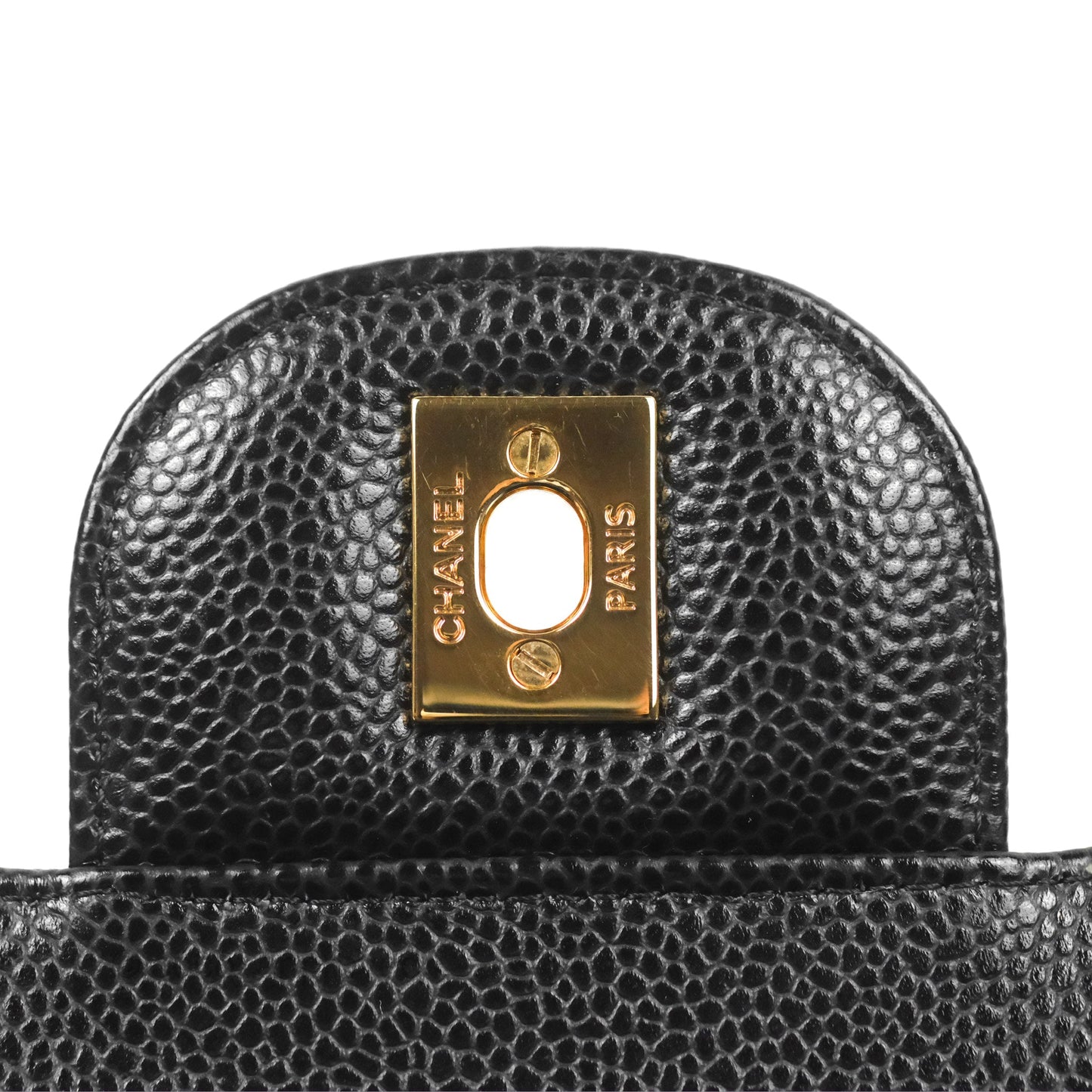 Chanel Jumbo Double Flap Black Caviar Gold Hardware⁣⁣