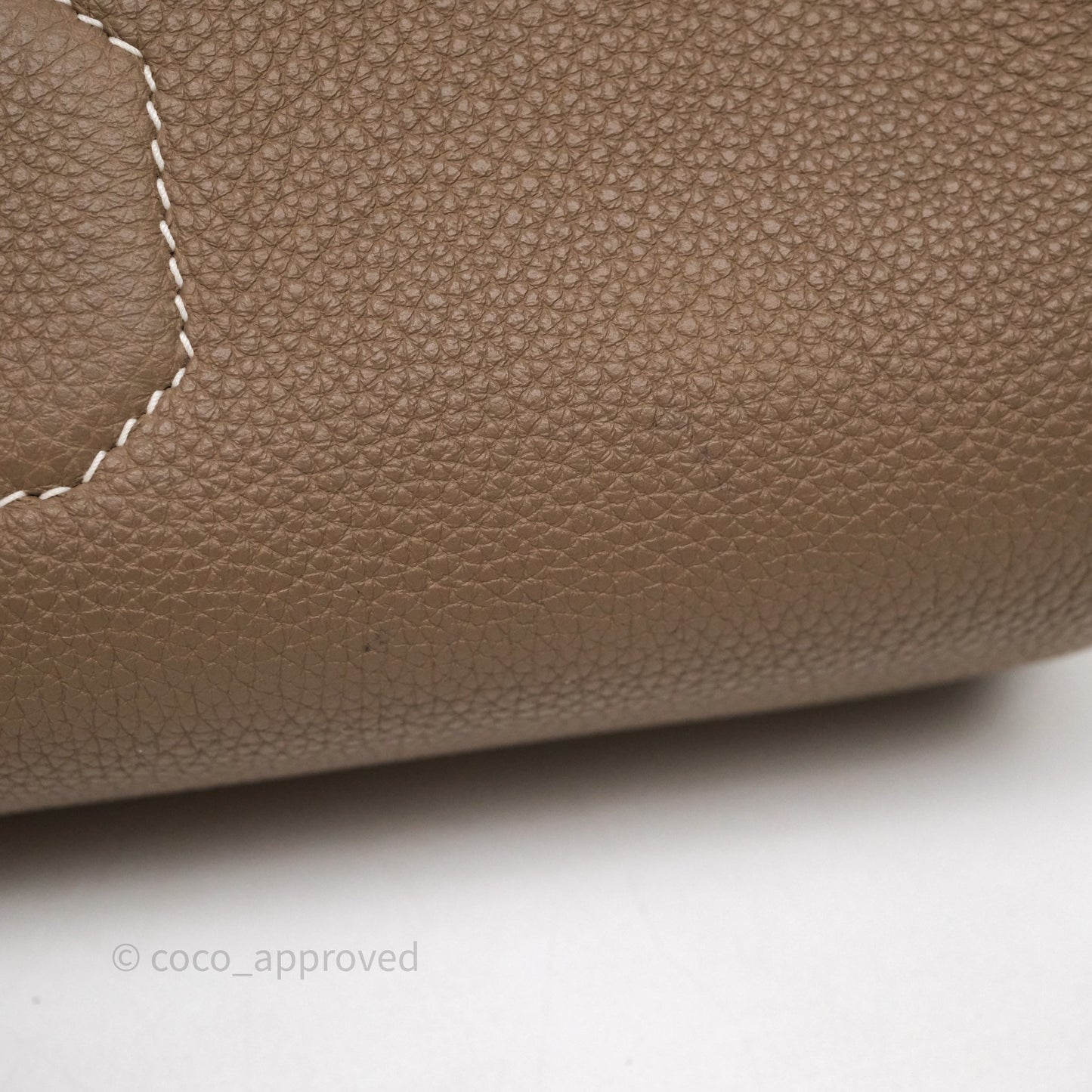 Hermès Hac a Dos PM Backpack Etoupe 18 Togo Palladium Hardware