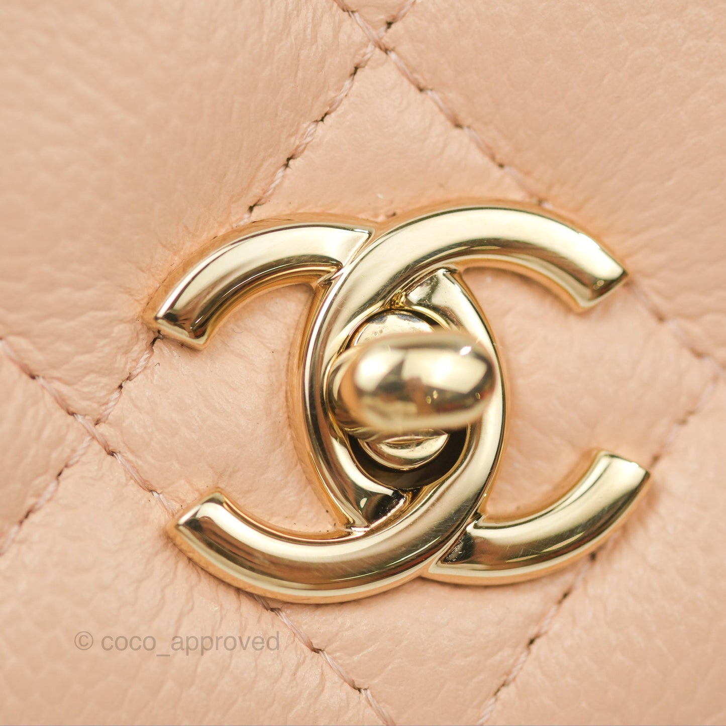 Chanel Quilted Bow Wallet On Chain WOC Light Beige Caviar Gold Hardware